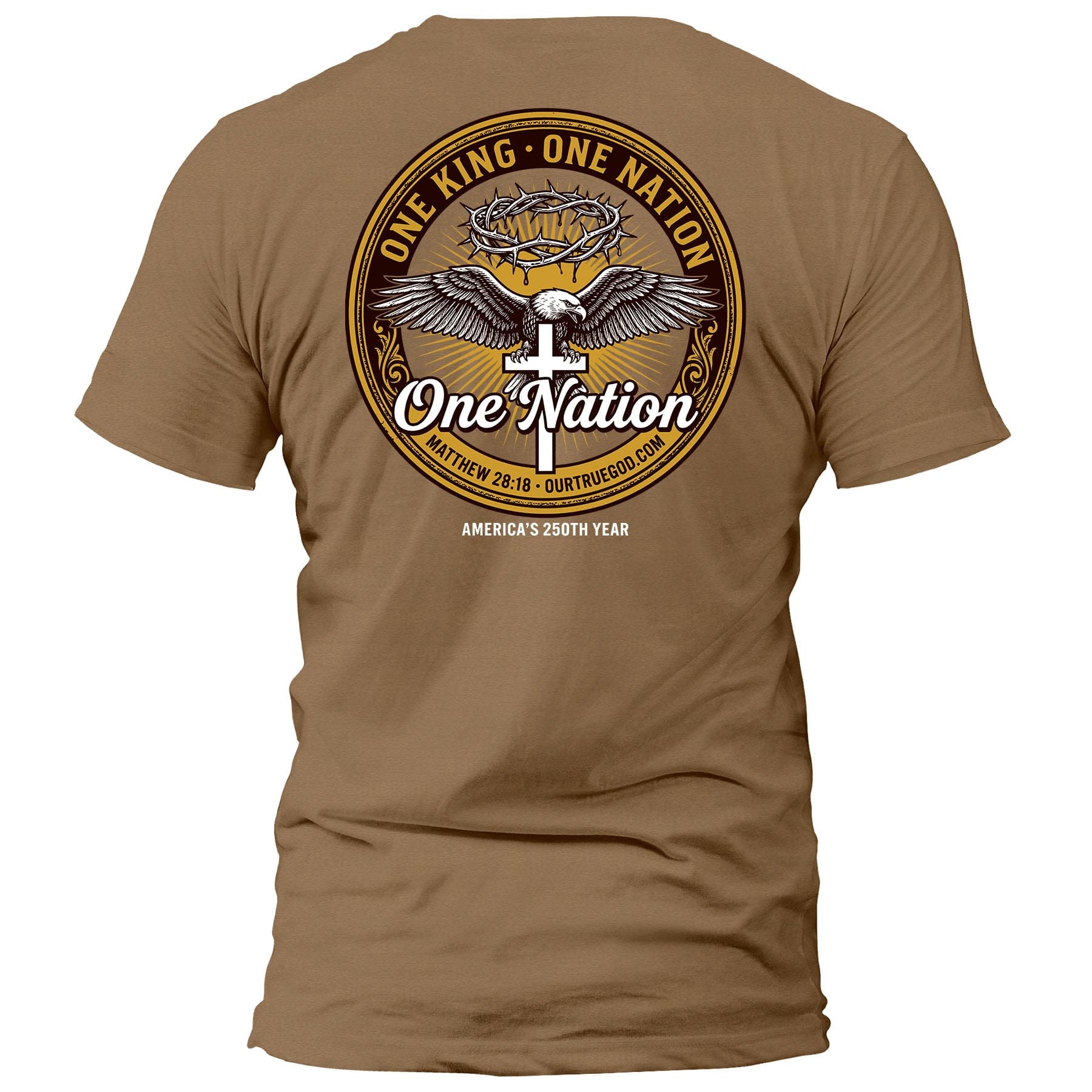 EDGE Printed Products Apparel T-Shirt / Woodland Brown / S One King One Nation T-Shirt