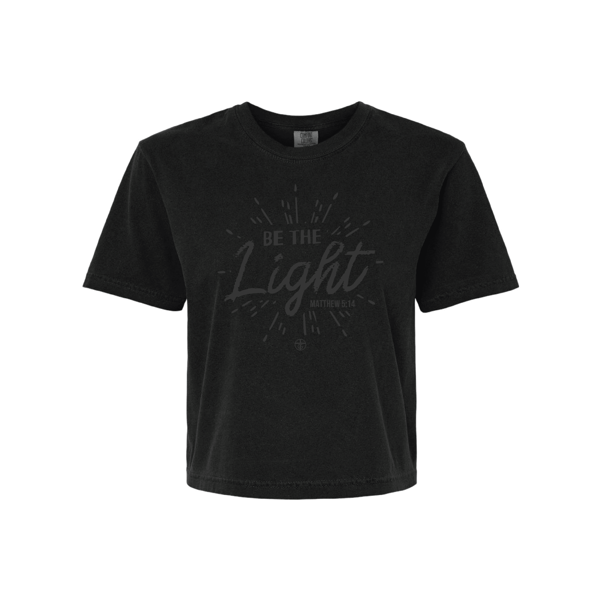 EDGE Printed Products Apparel Women’s Boxy Tee / Black / XS Be The Light Women’s Boxy Tee