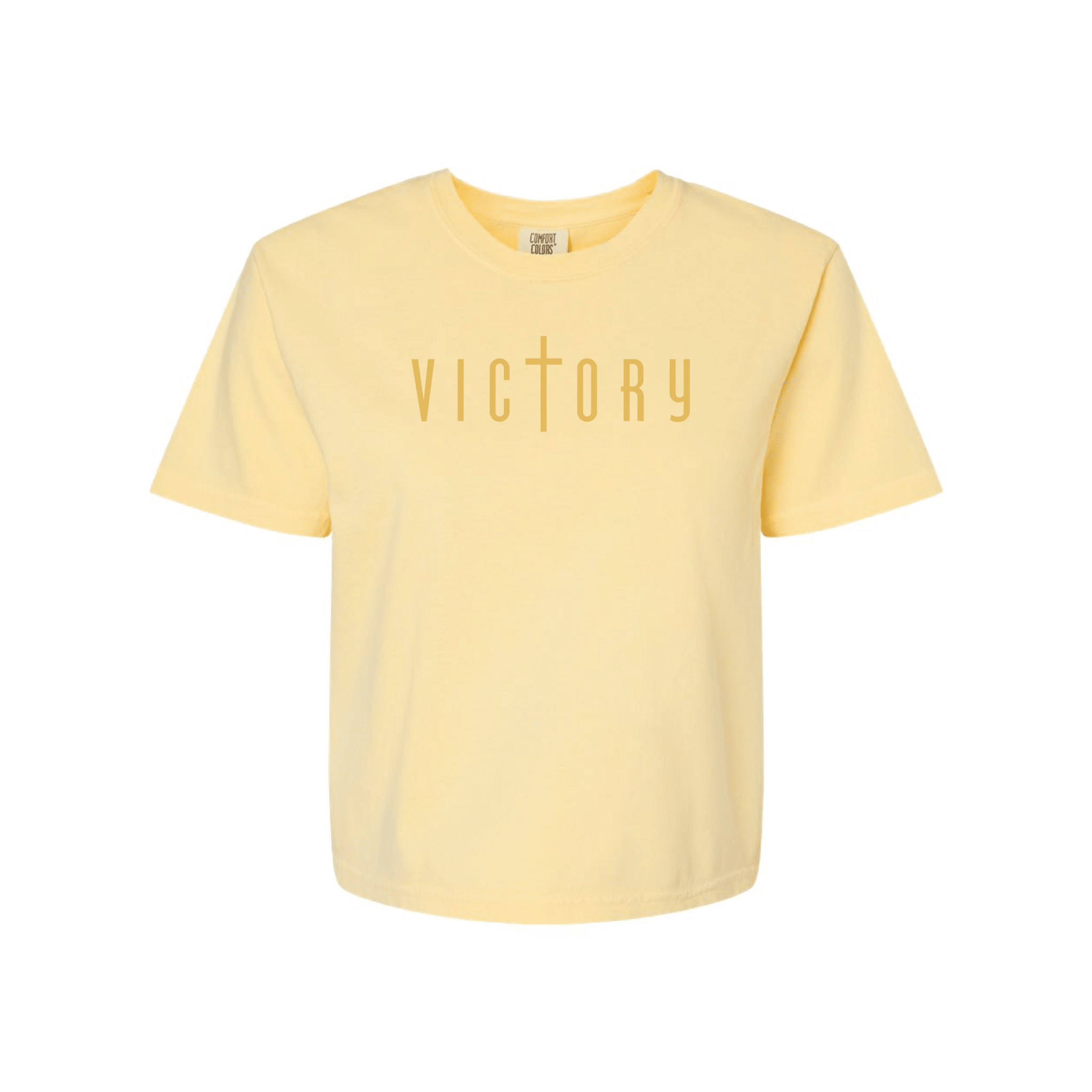 EDGE Printed Products Apparel Women’s Boxy Tee / Butter / XS Victory Women’s Boxy Tee