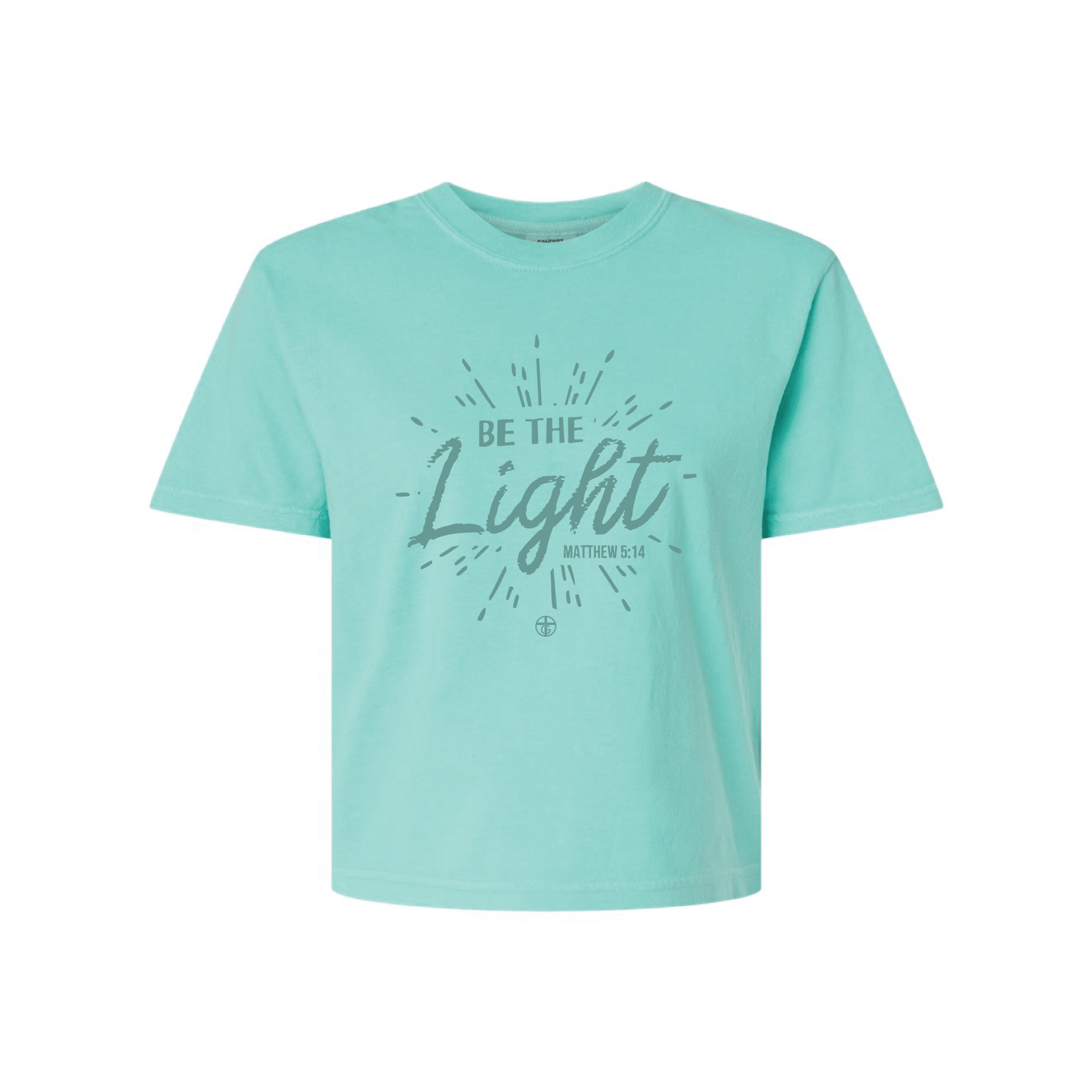 EDGE Printed Products Apparel Women’s Boxy Tee / Chalky Mint / XS Be The Light Women’s Boxy Tee
