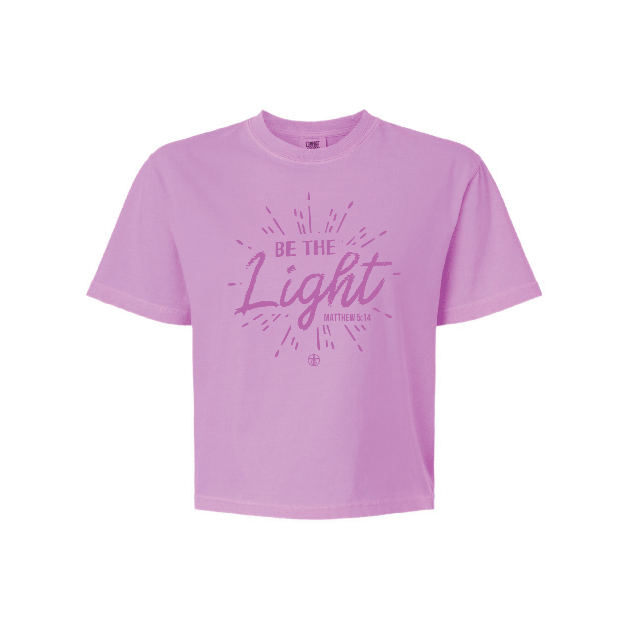 EDGE Printed Products Apparel Women’s Boxy Tee / Neon Violet / XS Be The Light Women’s Boxy Tee