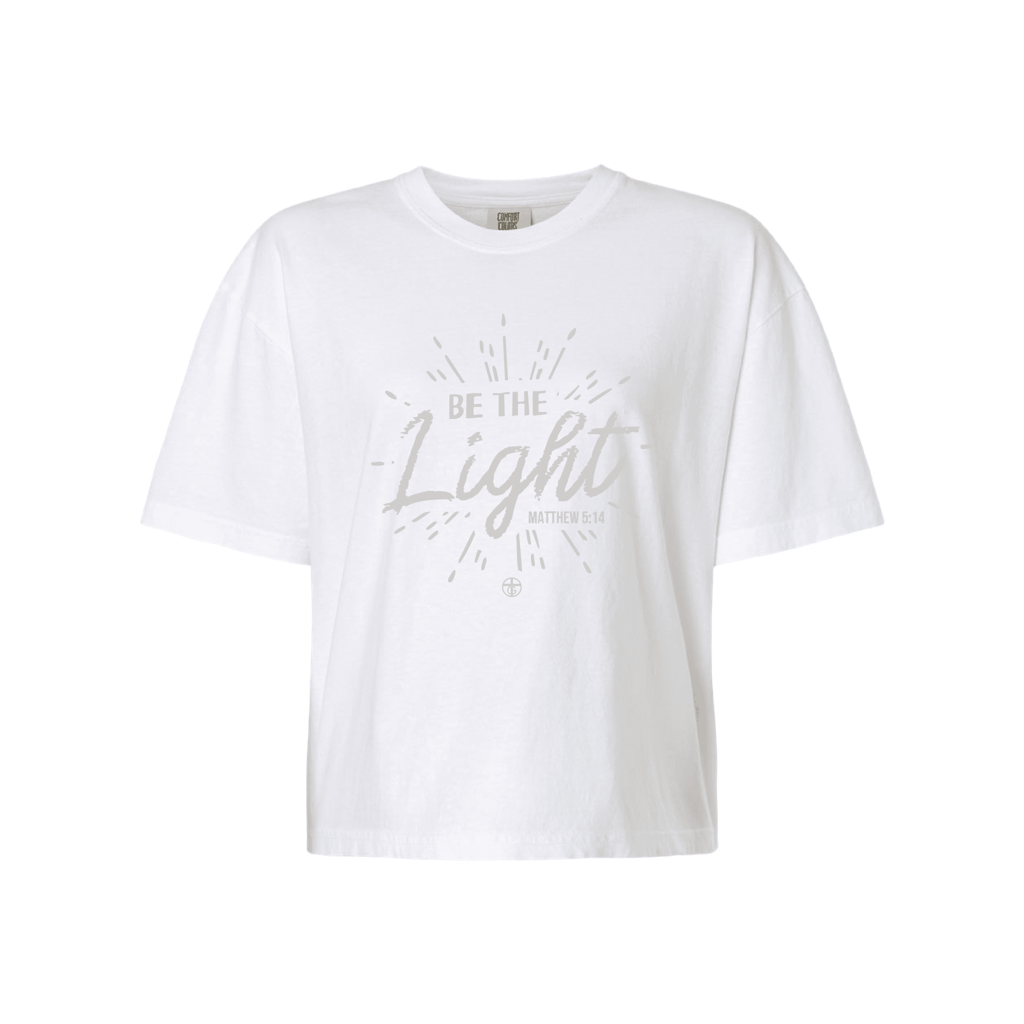 EDGE Printed Products Apparel Women’s Boxy Tee / White / XS Be The Light Women’s Boxy Tee