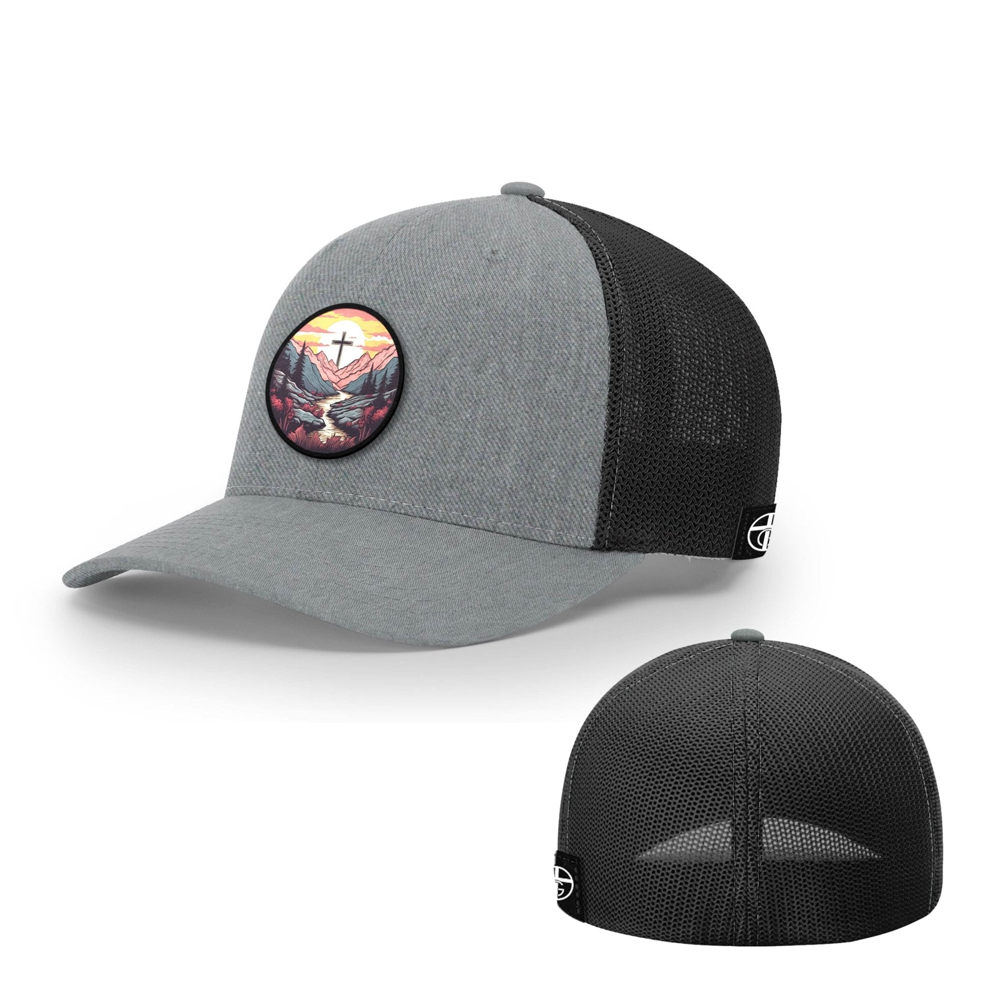 Faith Can Move Mountains v2 Circle Patch Hats - Our True God