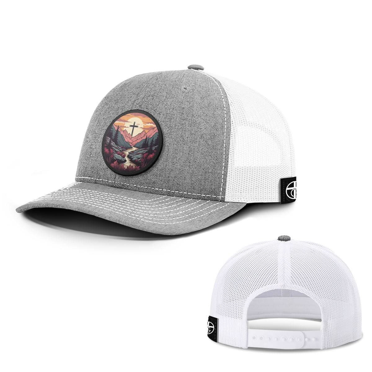 Faith Can Move Mountains v2 Circle Patch Hats - Our True God