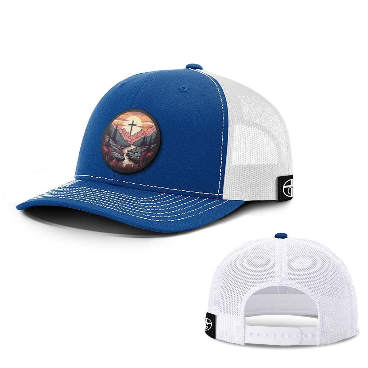 Faith Can Move Mountains v2 Circle Patch Hats - Our True God