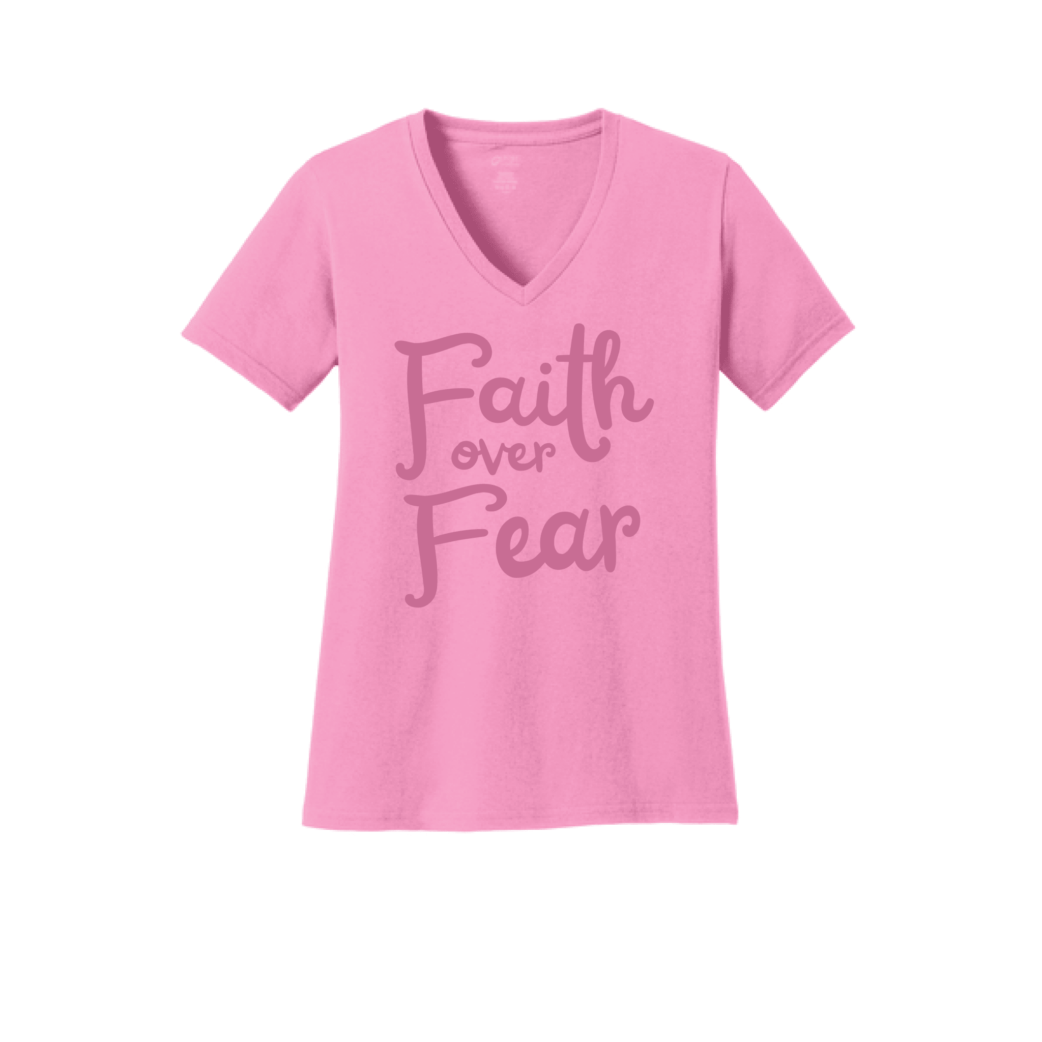 Faith Over Fear Women's V - Neck Tee - Our True God