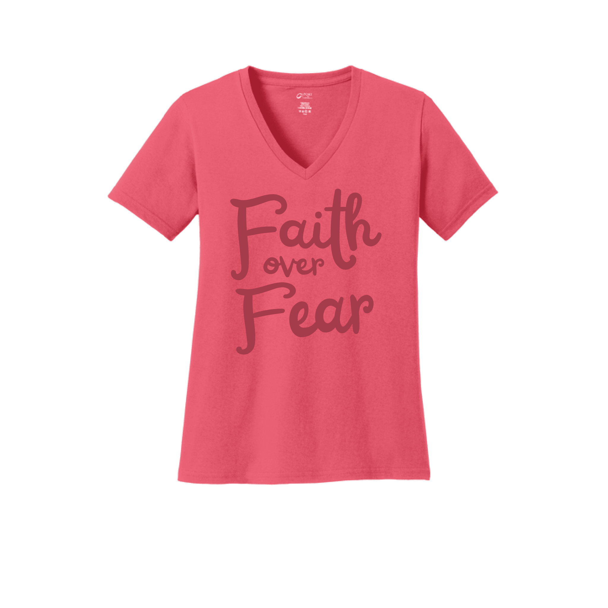 Faith Over Fear Women's V - Neck Tee - Our True God