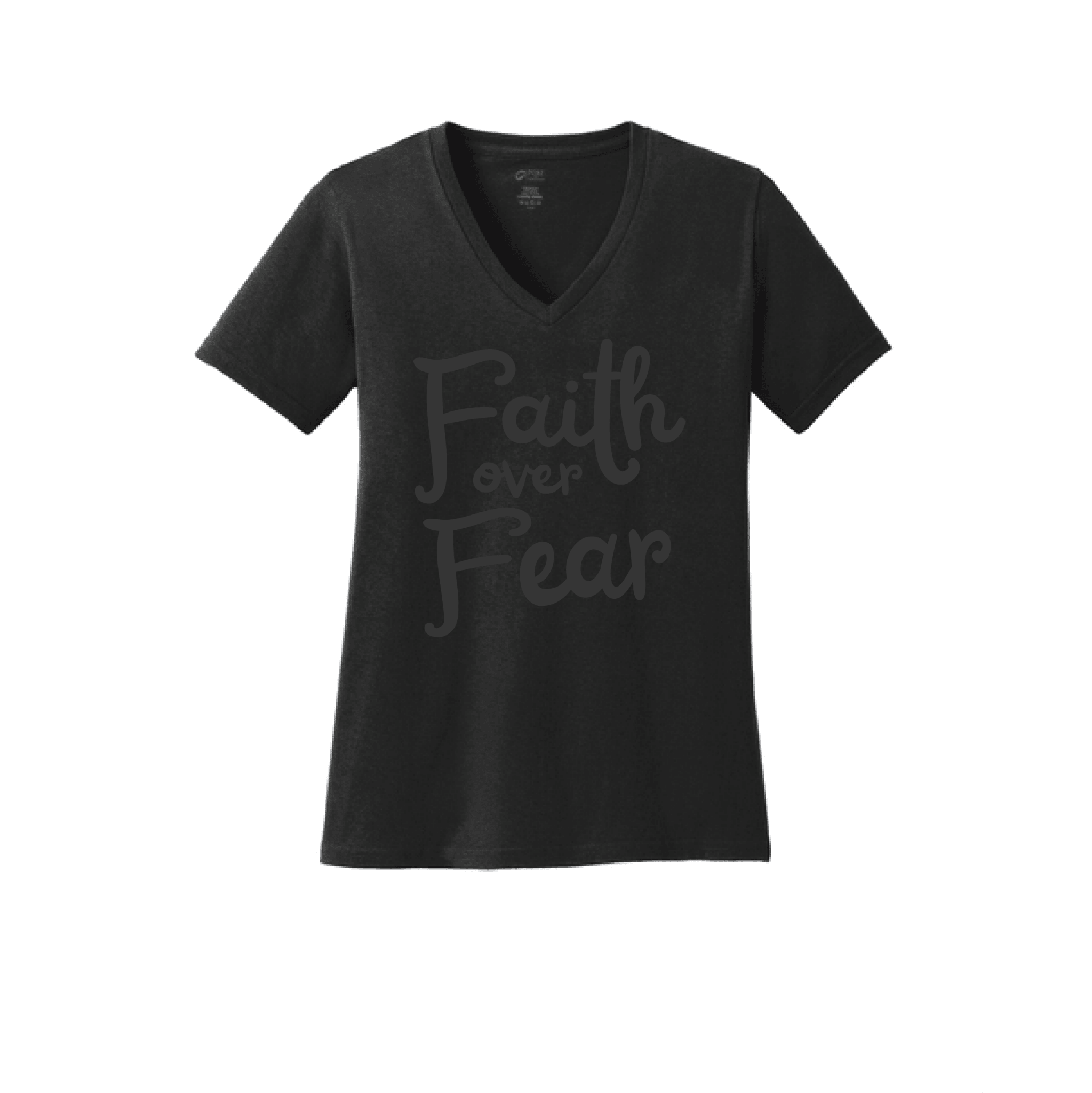 Faith Over Fear Women's V - Neck Tee - Our True God