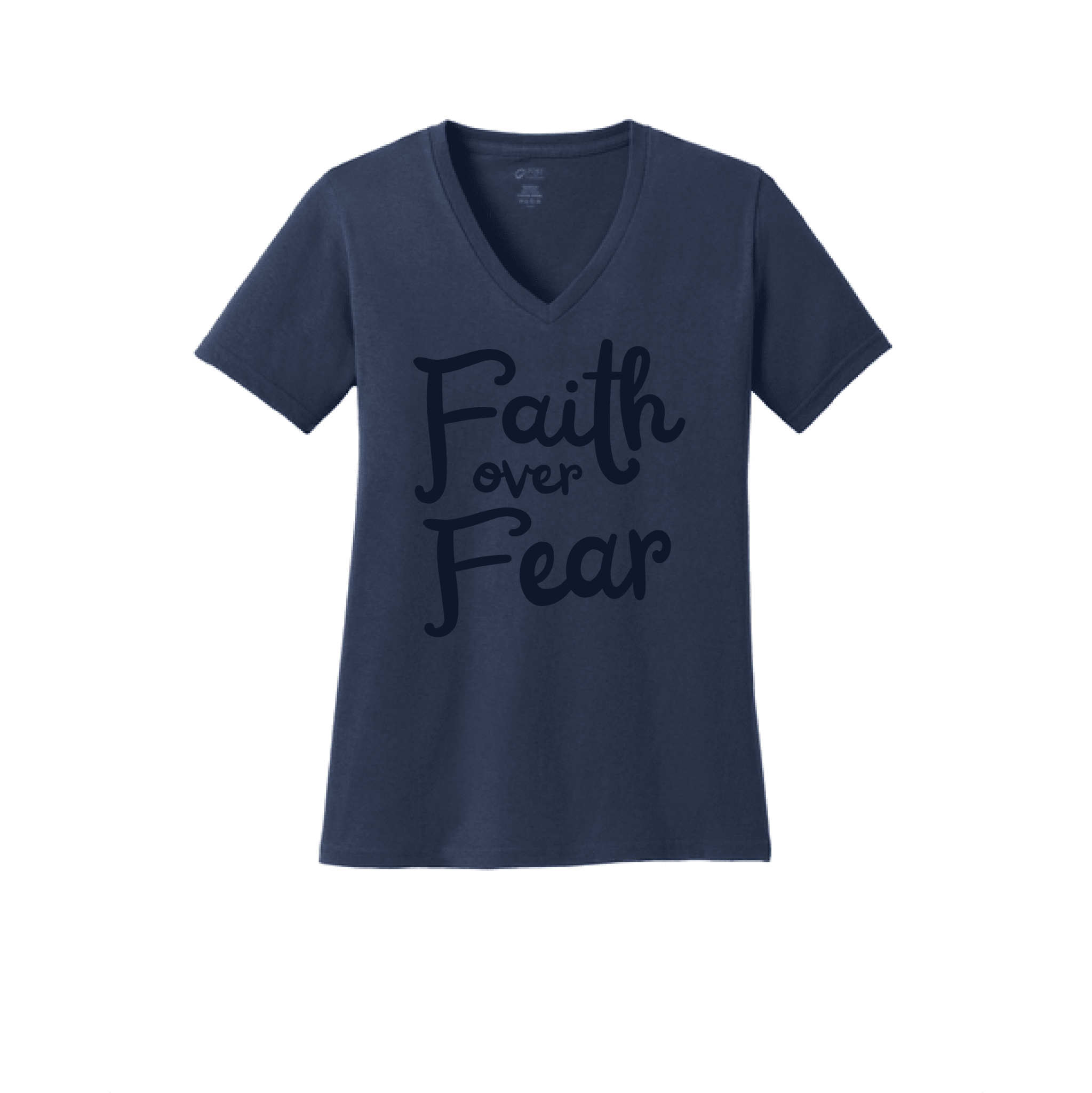 Faith Over Fear Women's V - Neck Tee - Our True God