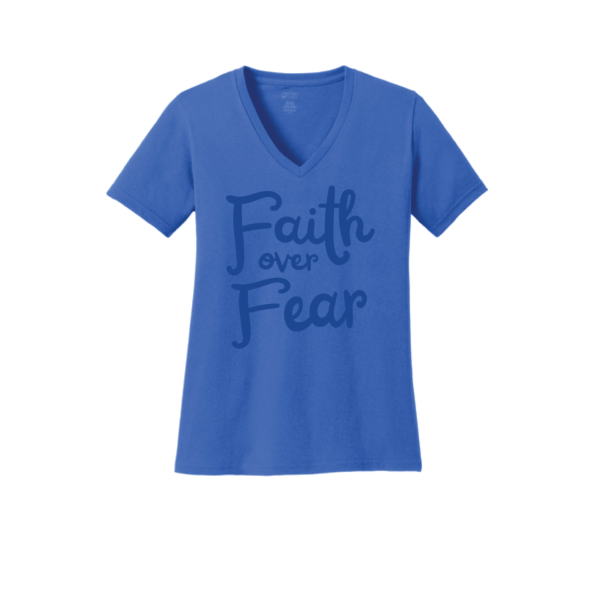 Faith Over Fear Women's V - Neck Tee - Our True God