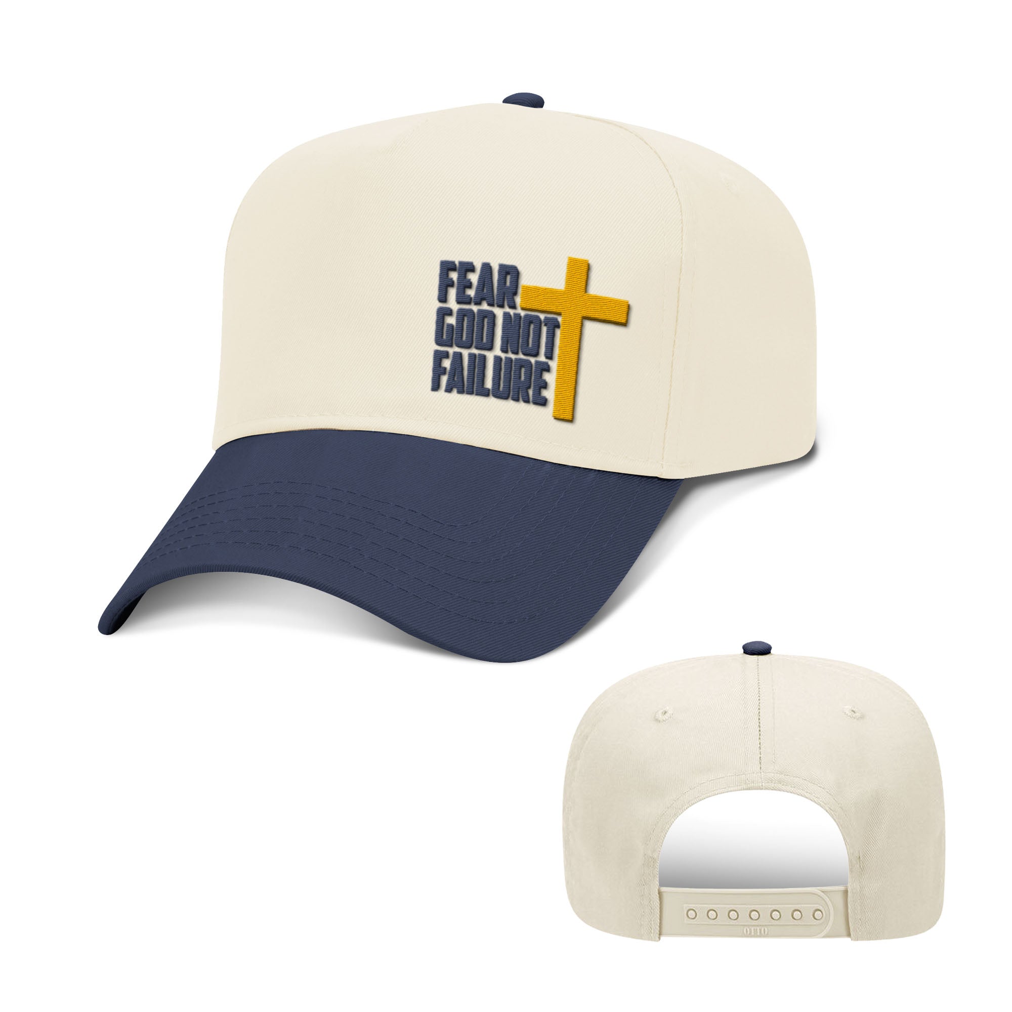 Fear God Not Failure Two Tone Hats - Our True God