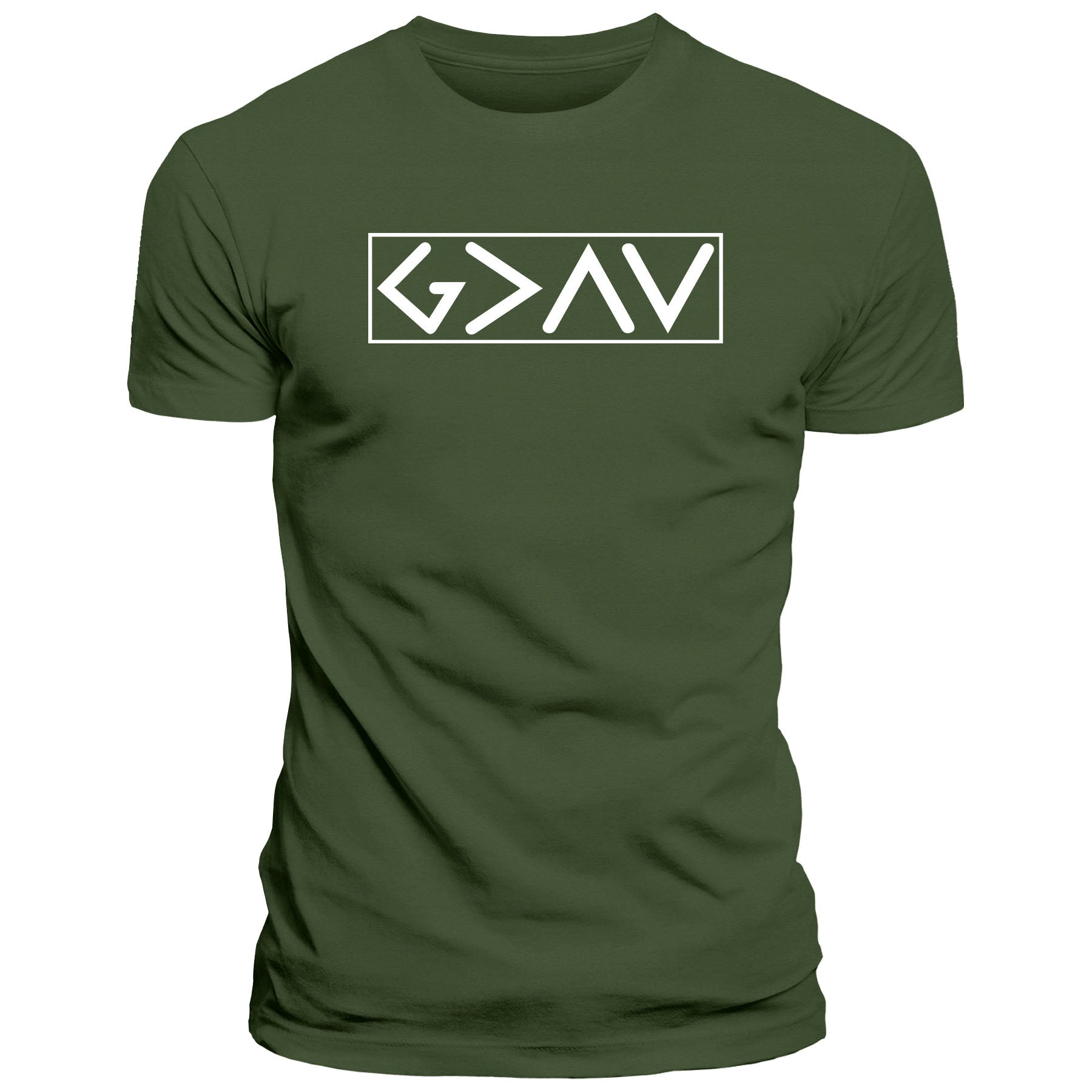 God is Greater than the Highs and Lows Fall Collection T-Shirt - Our True God