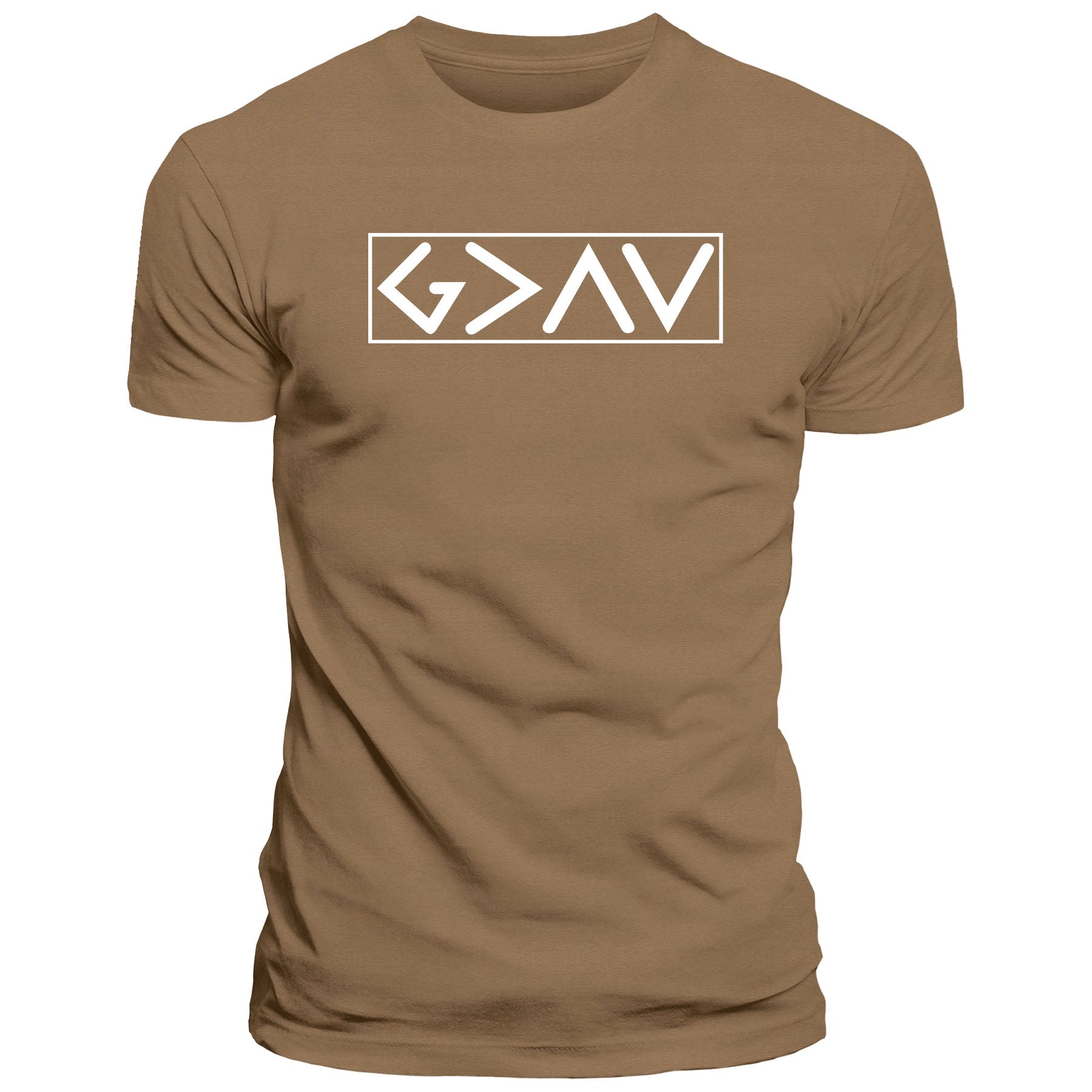 God is Greater than the Highs and Lows Fall Collection T-Shirt - Our True God