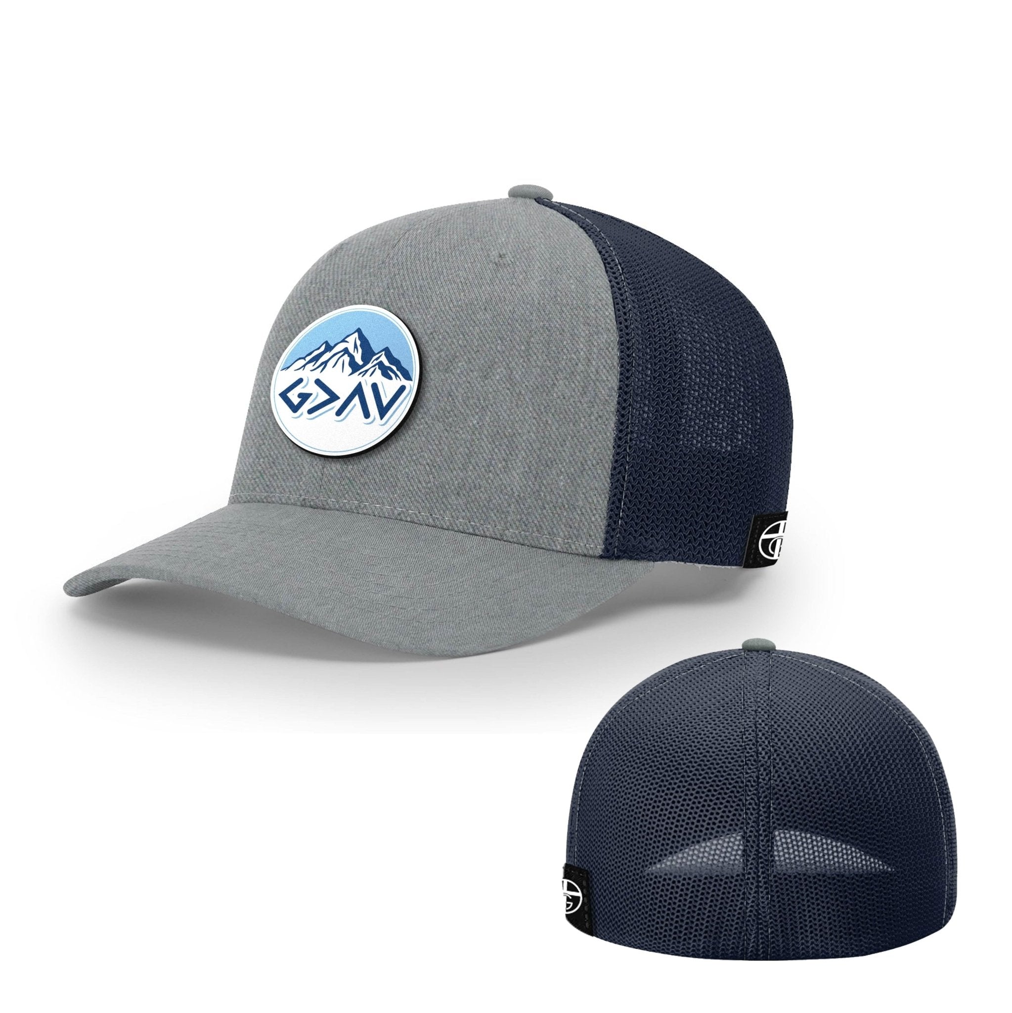God Is Greater Than The Highs And Lows Mountain Circle Patch Hats - Our True God