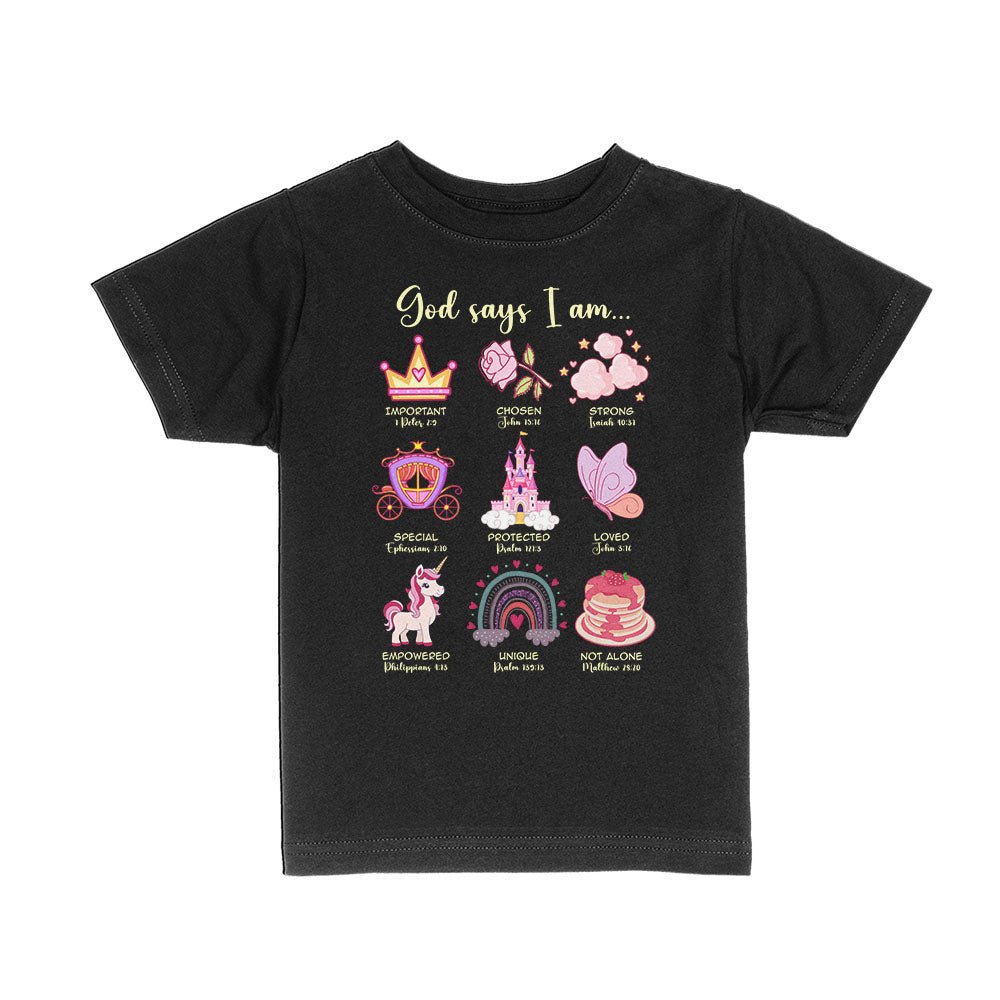 God Says I Am Kids Shirts - Our True God