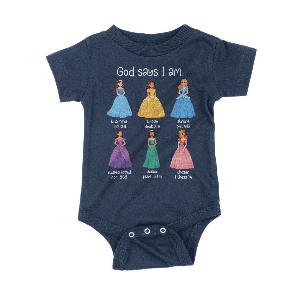 God Says I Am Princess Kids Shirts - Our True God