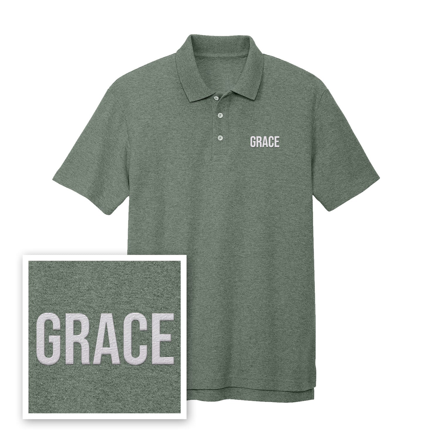 Grace Performance Polo Shirt - Our True God