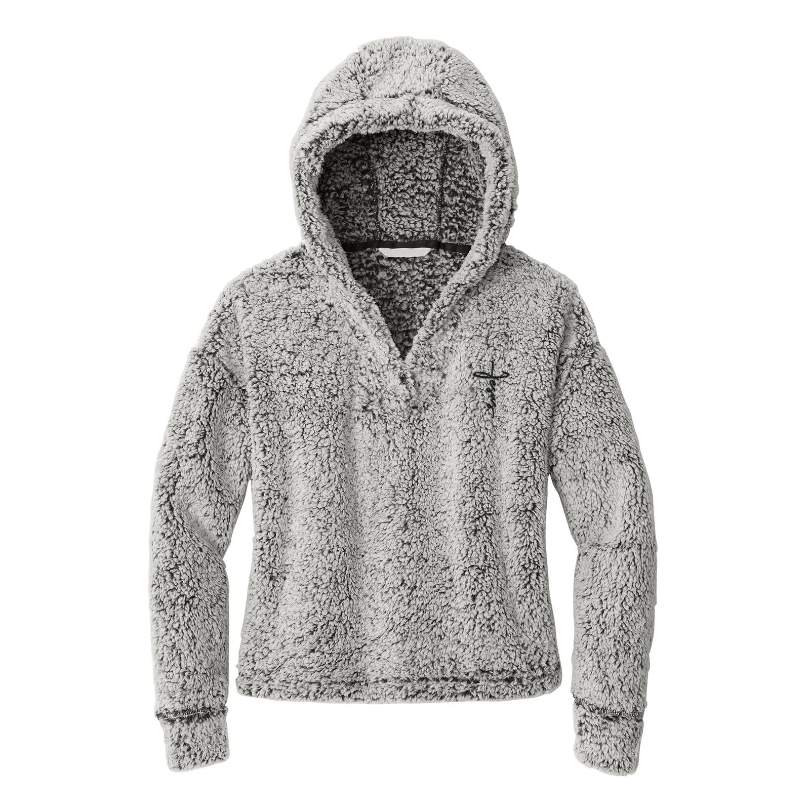 Jesus Cross Cozy Fleece Hoodie - Our True God
