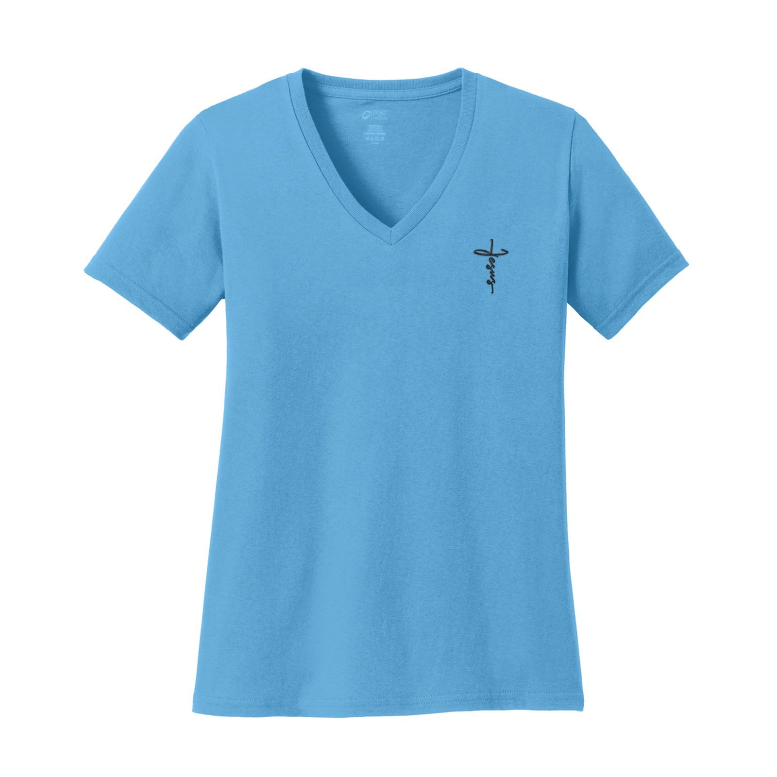 Jesus Cross Women's V - Neck Tee - Our True God