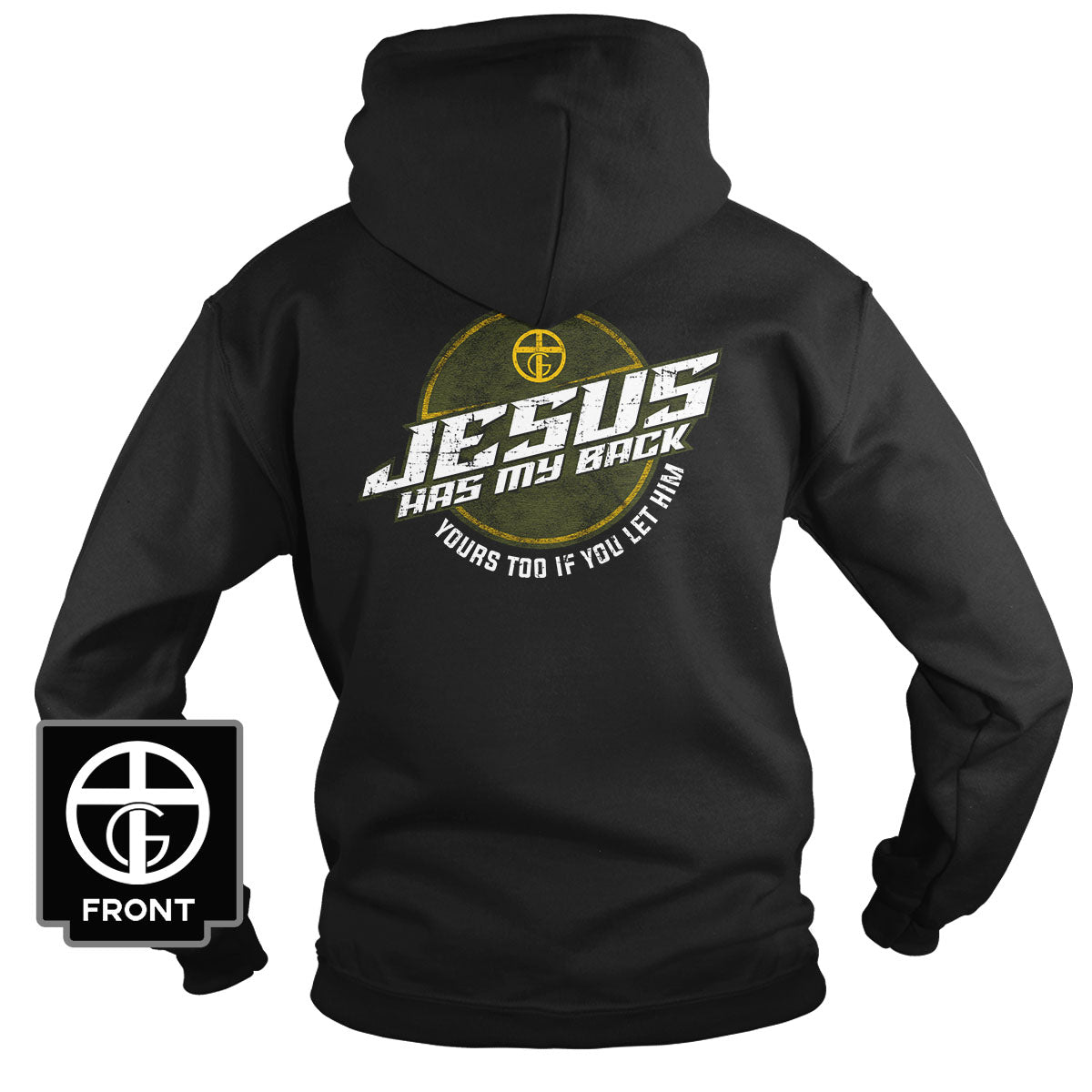 Jesus Has My Back Hoodie - Our True God