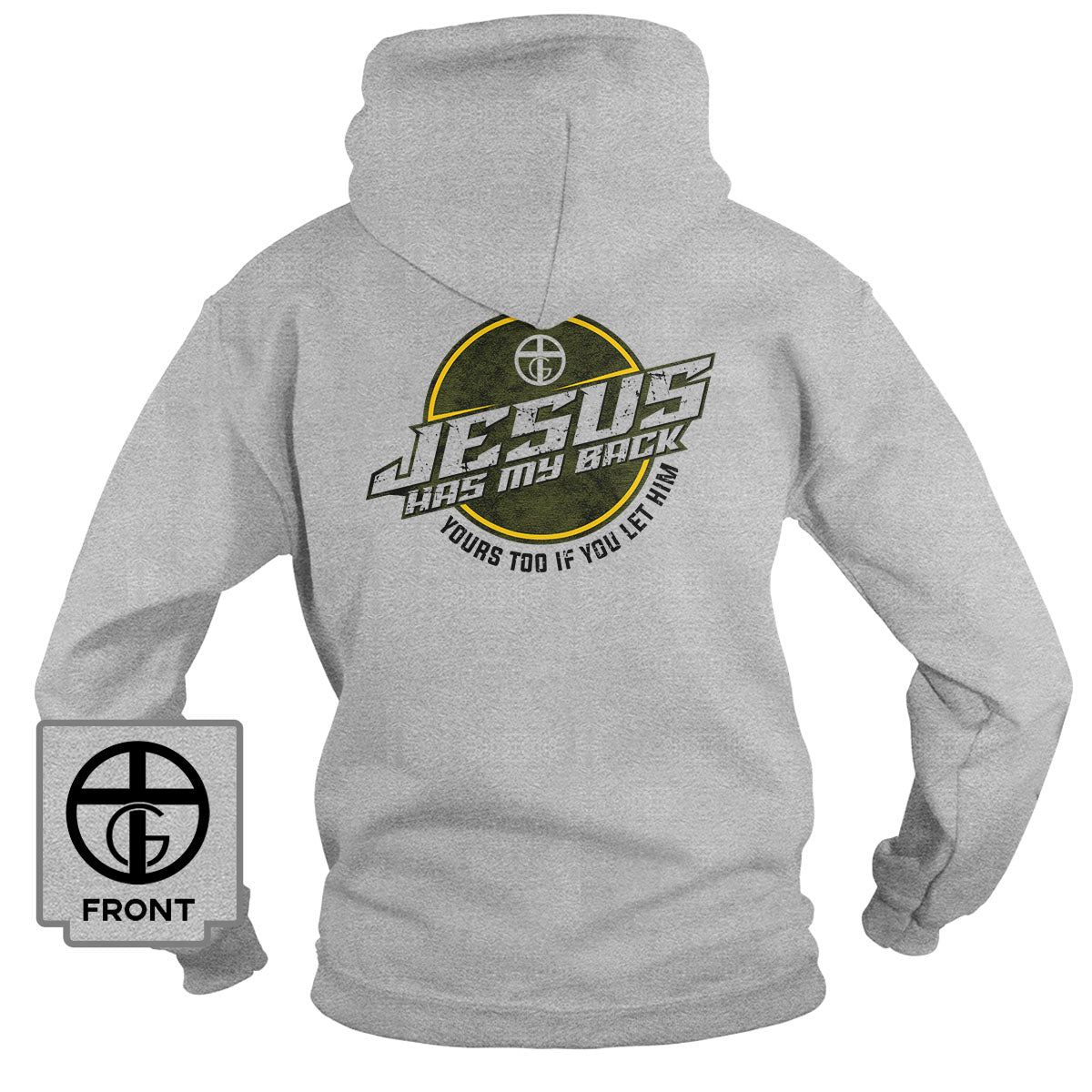 Jesus Has My Back Hoodie - Our True God
