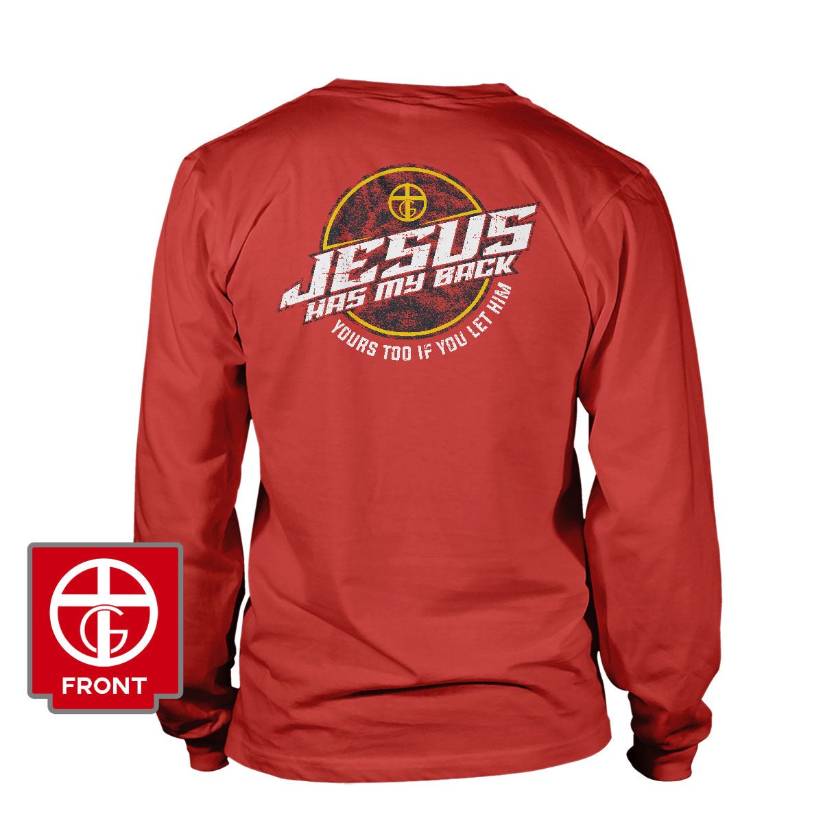 Jesus Has My Back Long Sleeve T-Shirt - Our True God