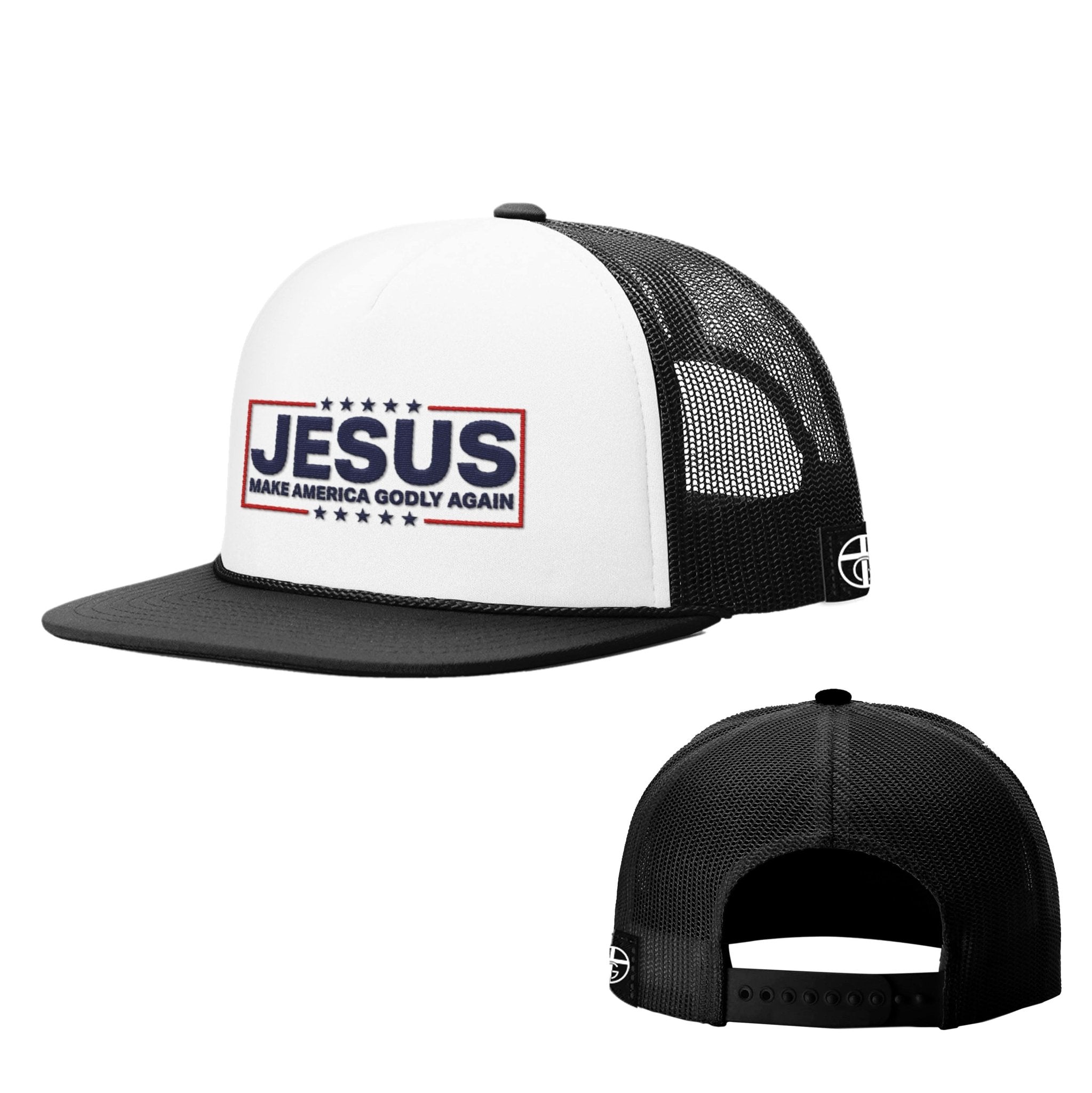 Jesus Make America Godly Again Foam Trucker Hats - Our True God