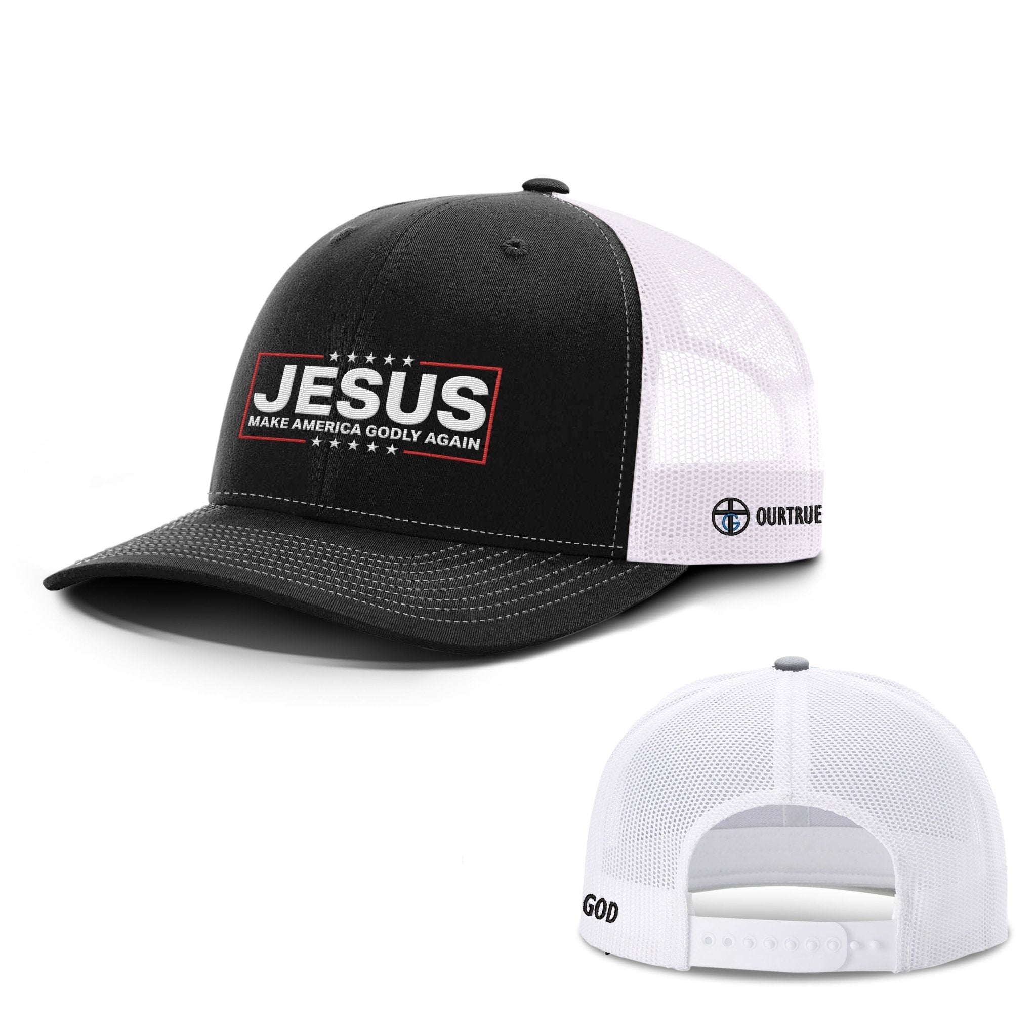 Jesus Make America Godly Again Richardson Hats - Our True God