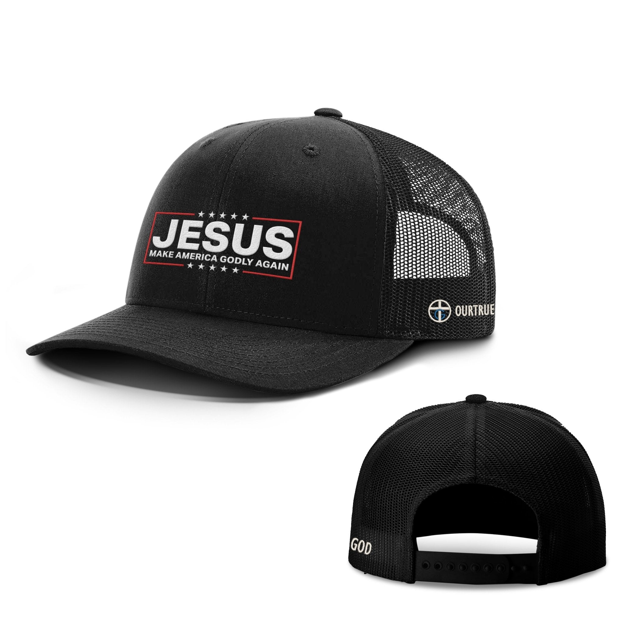 Jesus Make America Godly Again Richardson Hats - Our True God