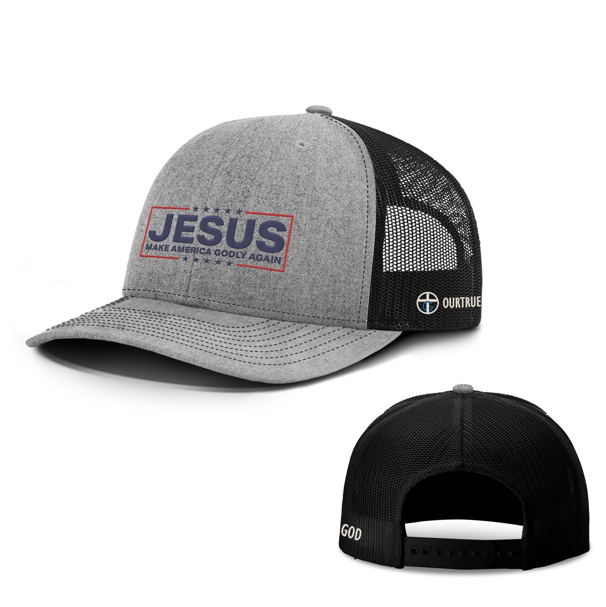 Jesus Make America Godly Again Richardson Hats - Our True God