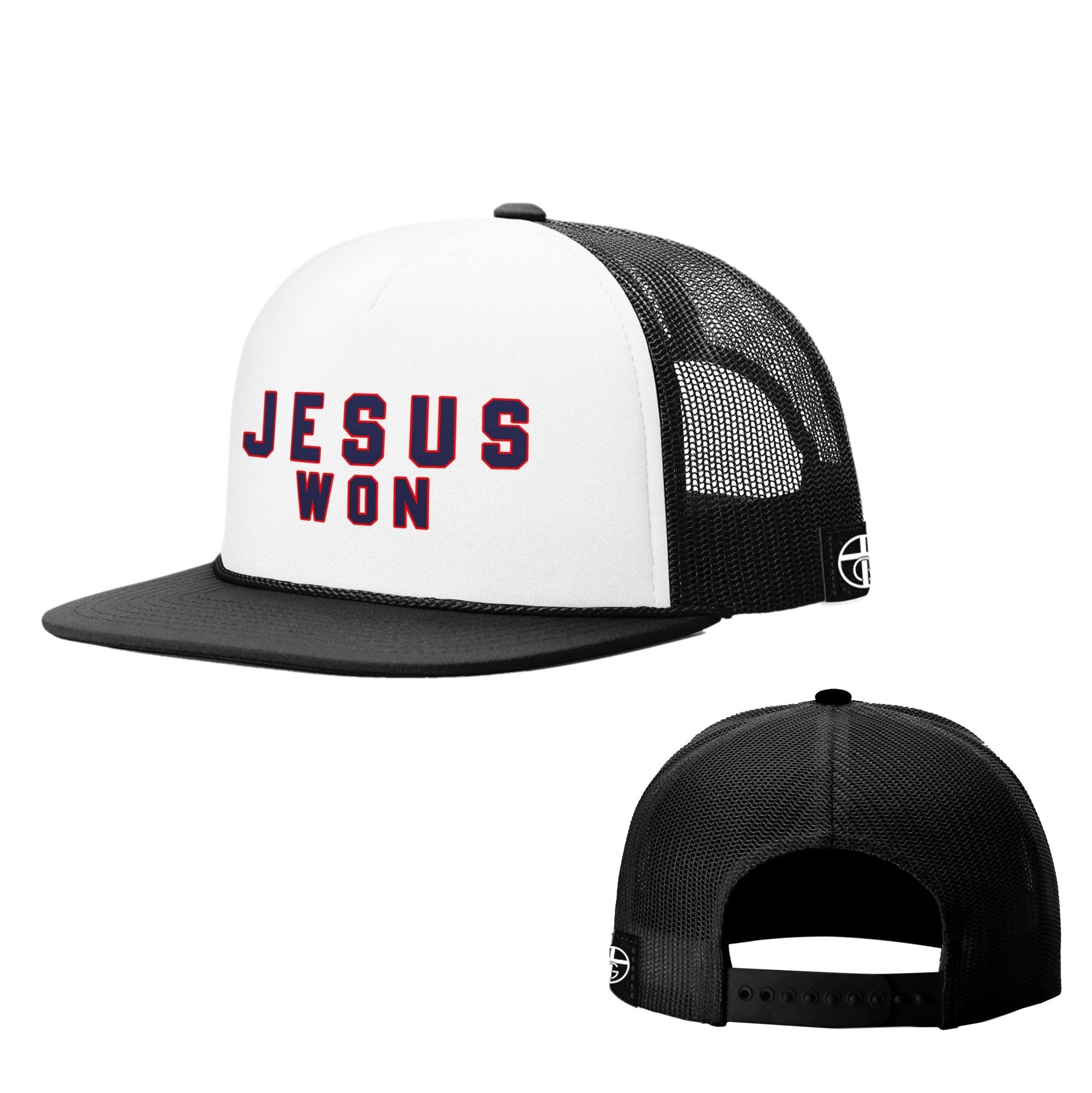 JESUS WON Foam Trucker Hats - Our True God