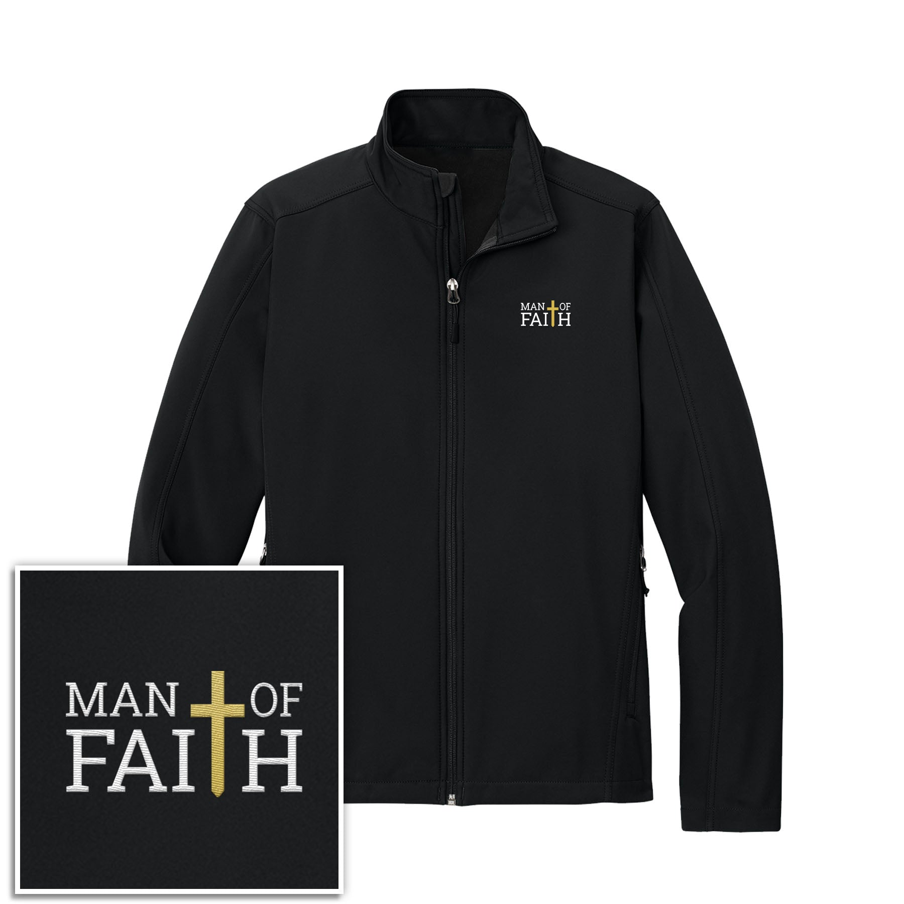 Man Of Faith Core Soft Shell Jacket - Our True God