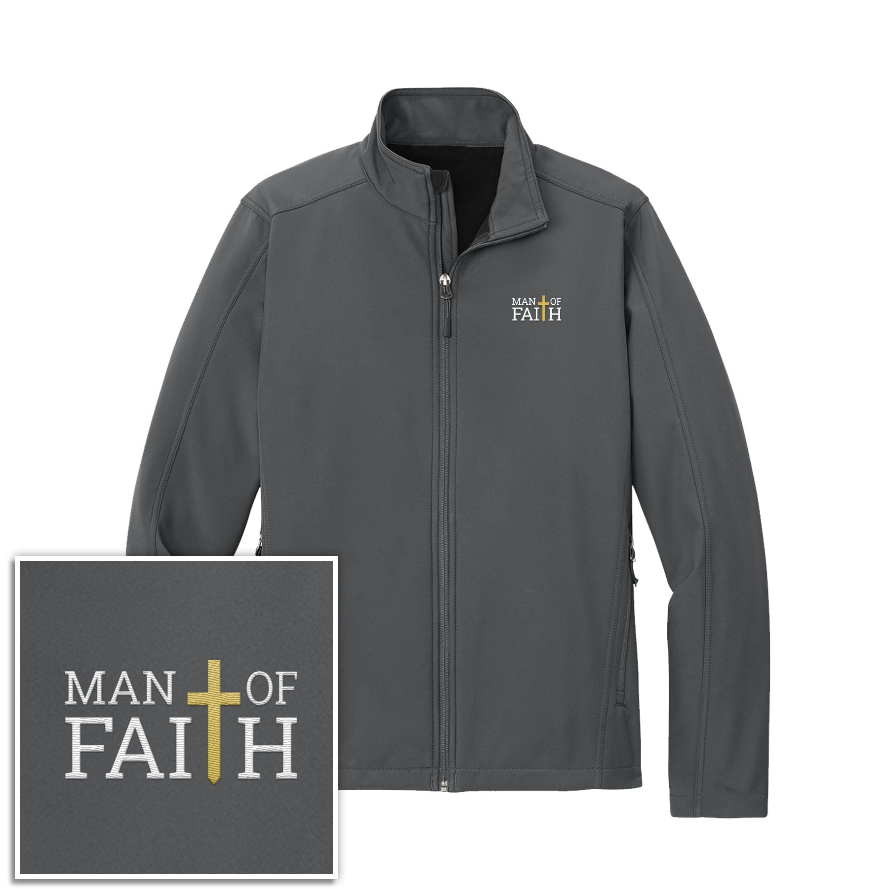 Man Of Faith Core Soft Shell Jacket - Our True God