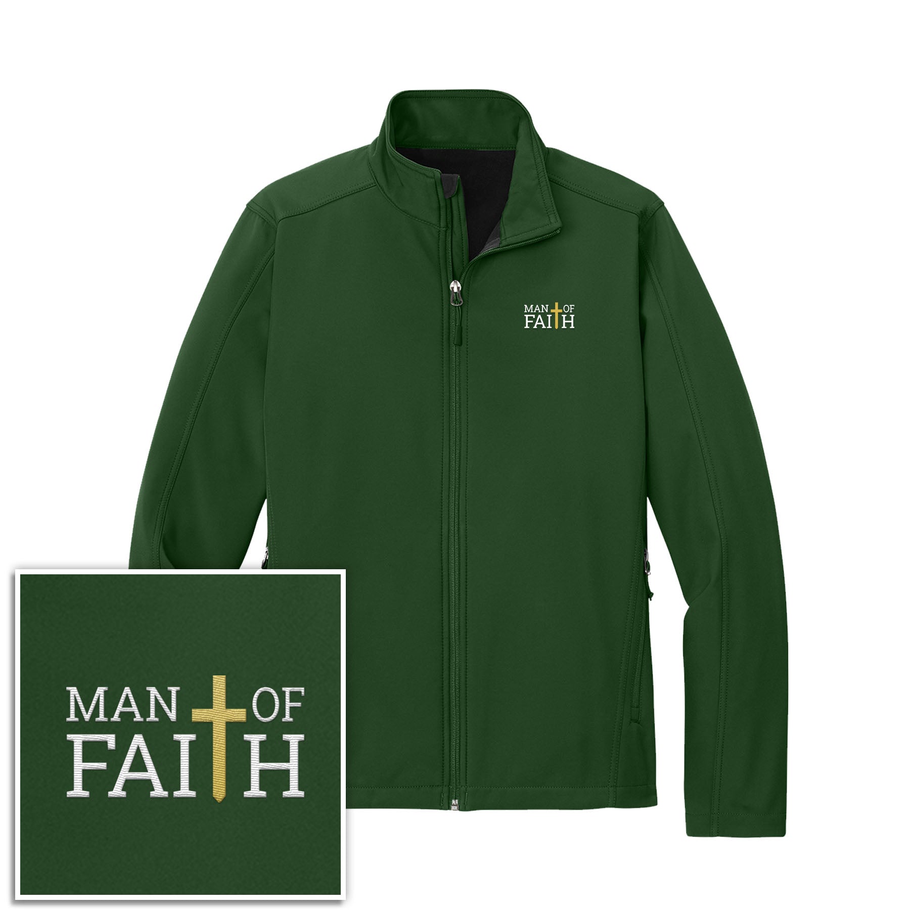 Man Of Faith Core Soft Shell Jacket - Our True God