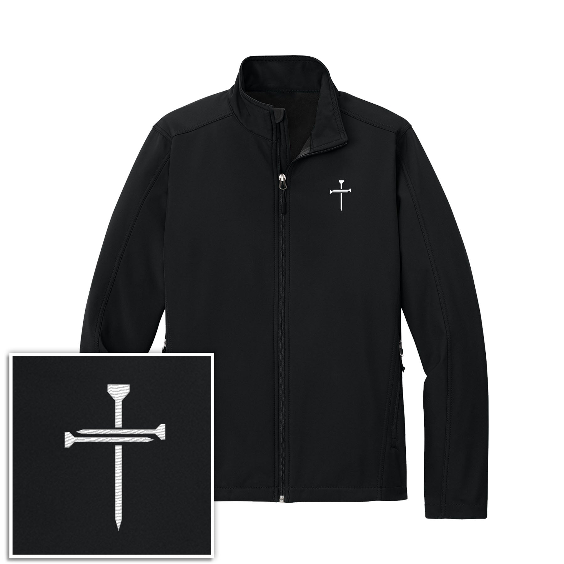 Nail Cross Core Soft Shell Jacket - Our True God