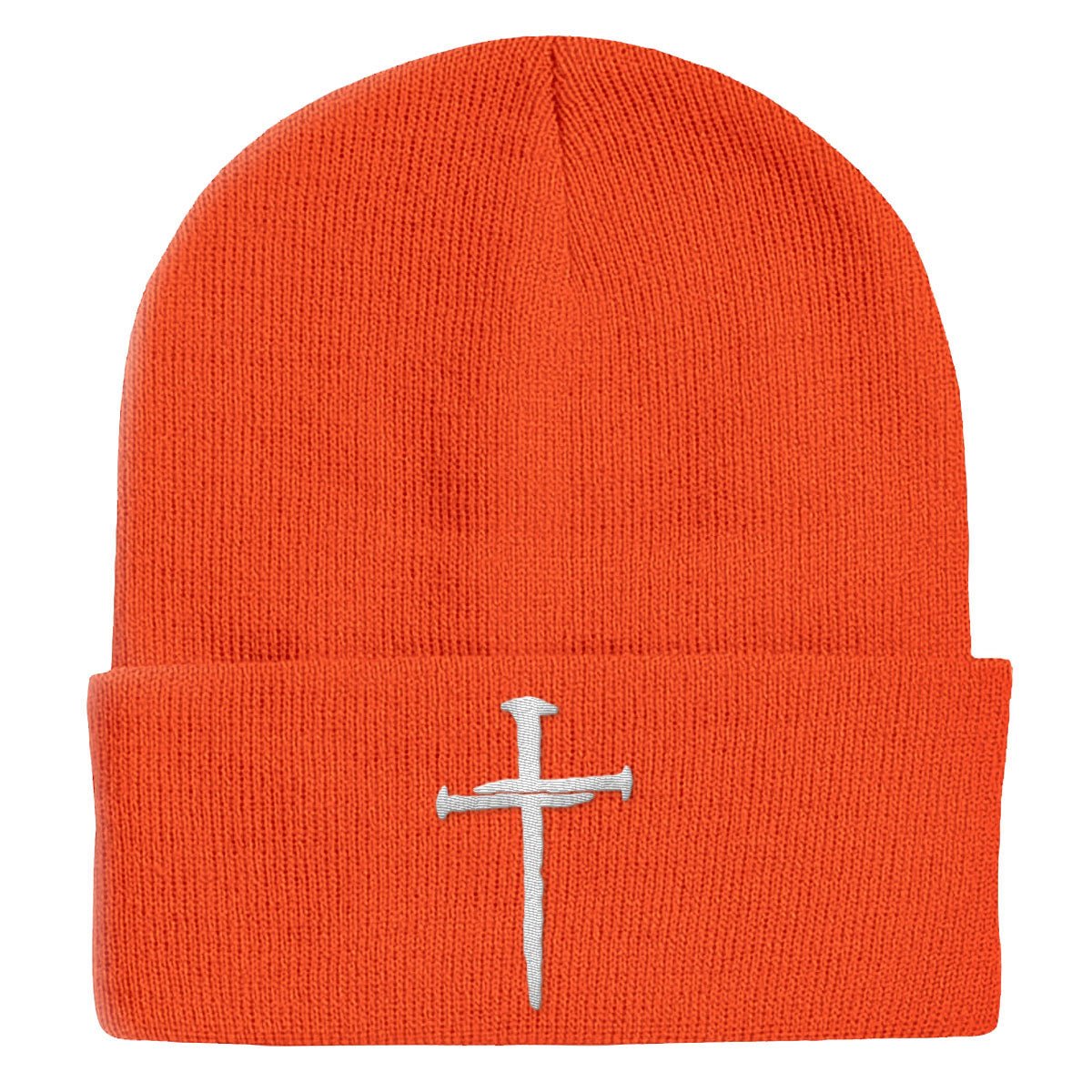 Nail Cross Maroon Beanies - Our True God