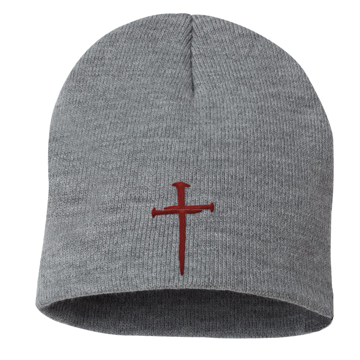 Nail Cross Maroon Beanies - Our True God