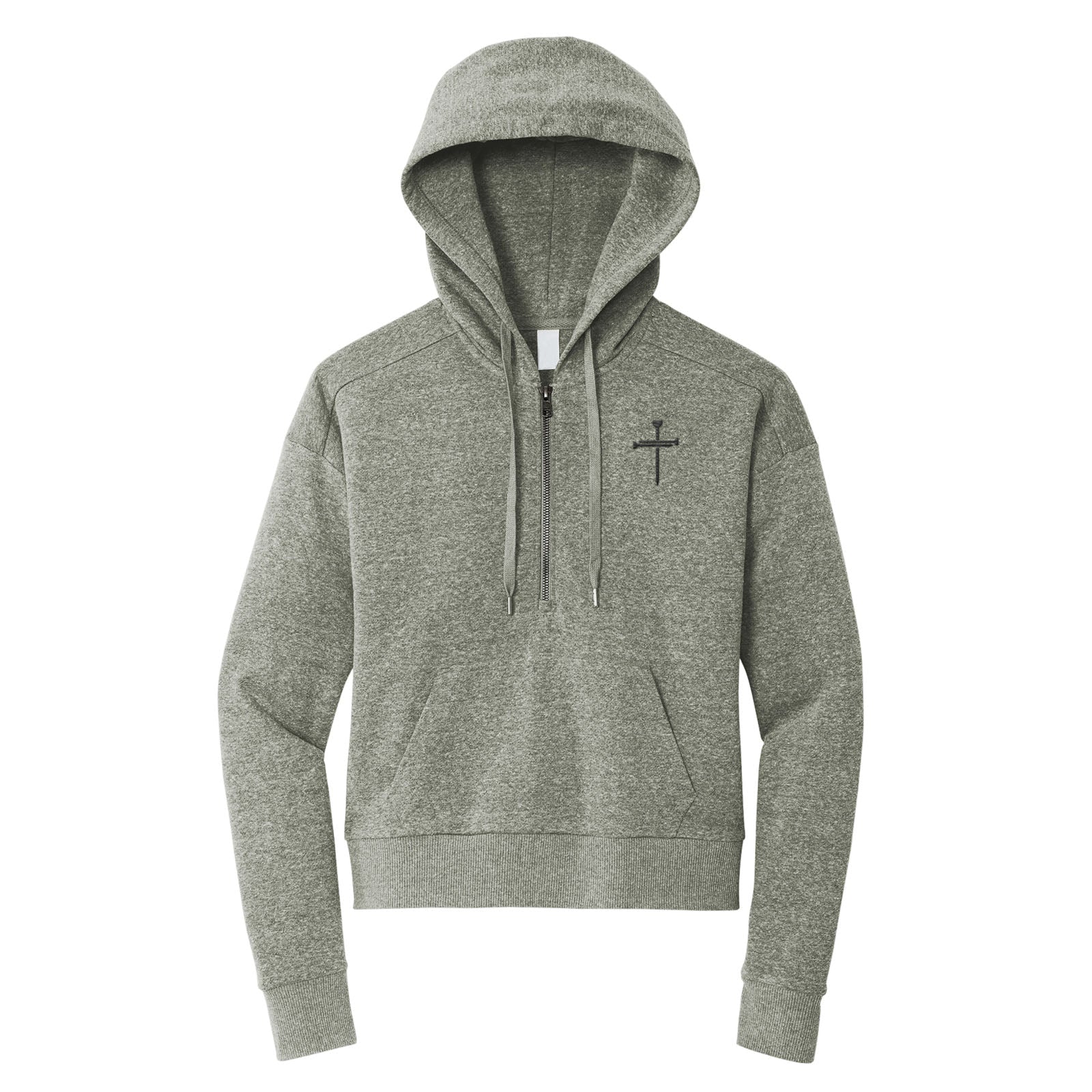 Nail Cross Perfect Tri Fleece 1/2 Zip Pullover - Our True God