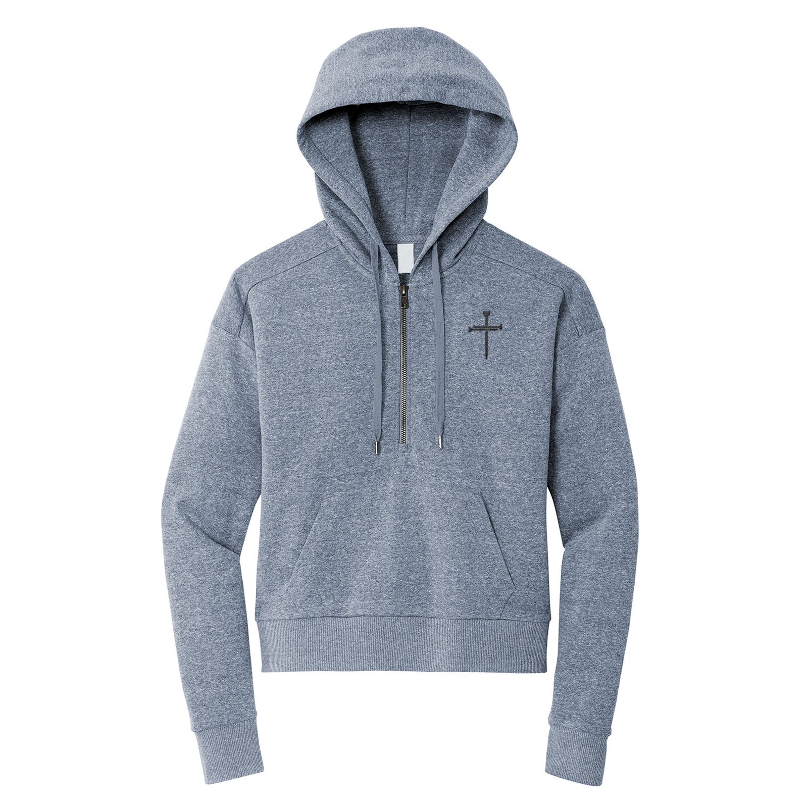 Nail Cross Perfect Tri Fleece 1/2 Zip Pullover - Our True God