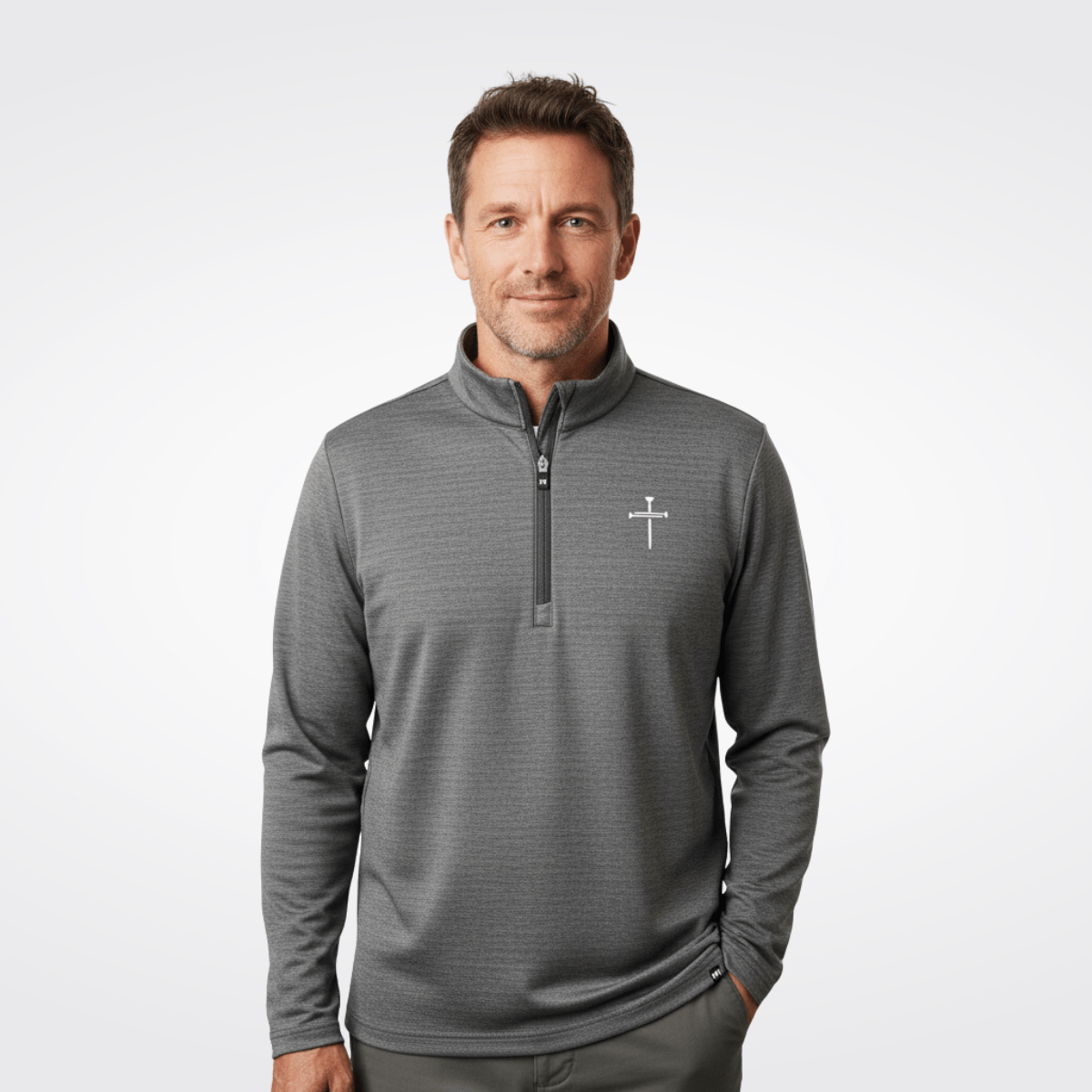 Nail Cross TravisMathew Crestview 1/4 - Zip Pullover - Our True God