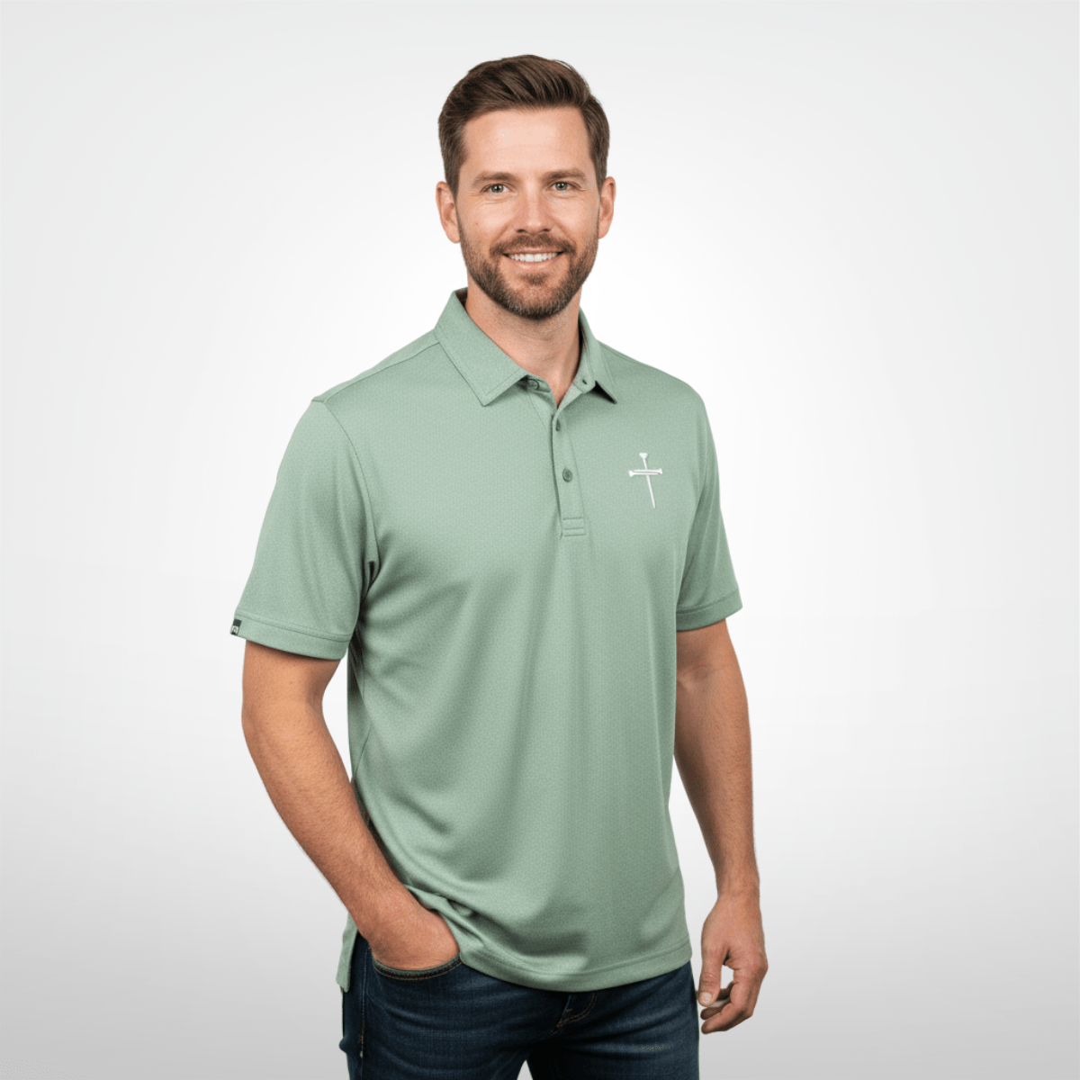 Nail Cross TravisMathew Polo - Our True God