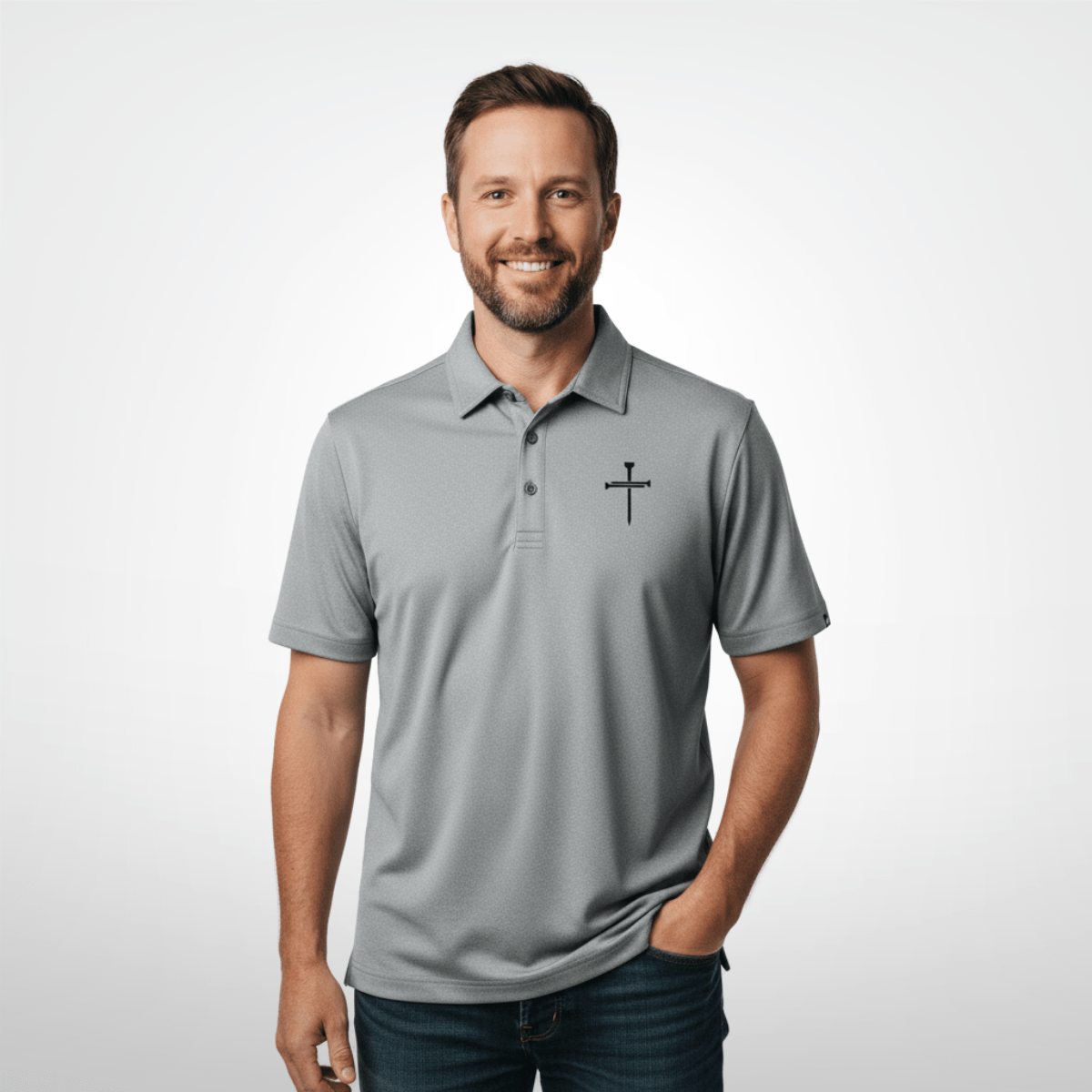 Nail Cross TravisMathew Polo - Our True God