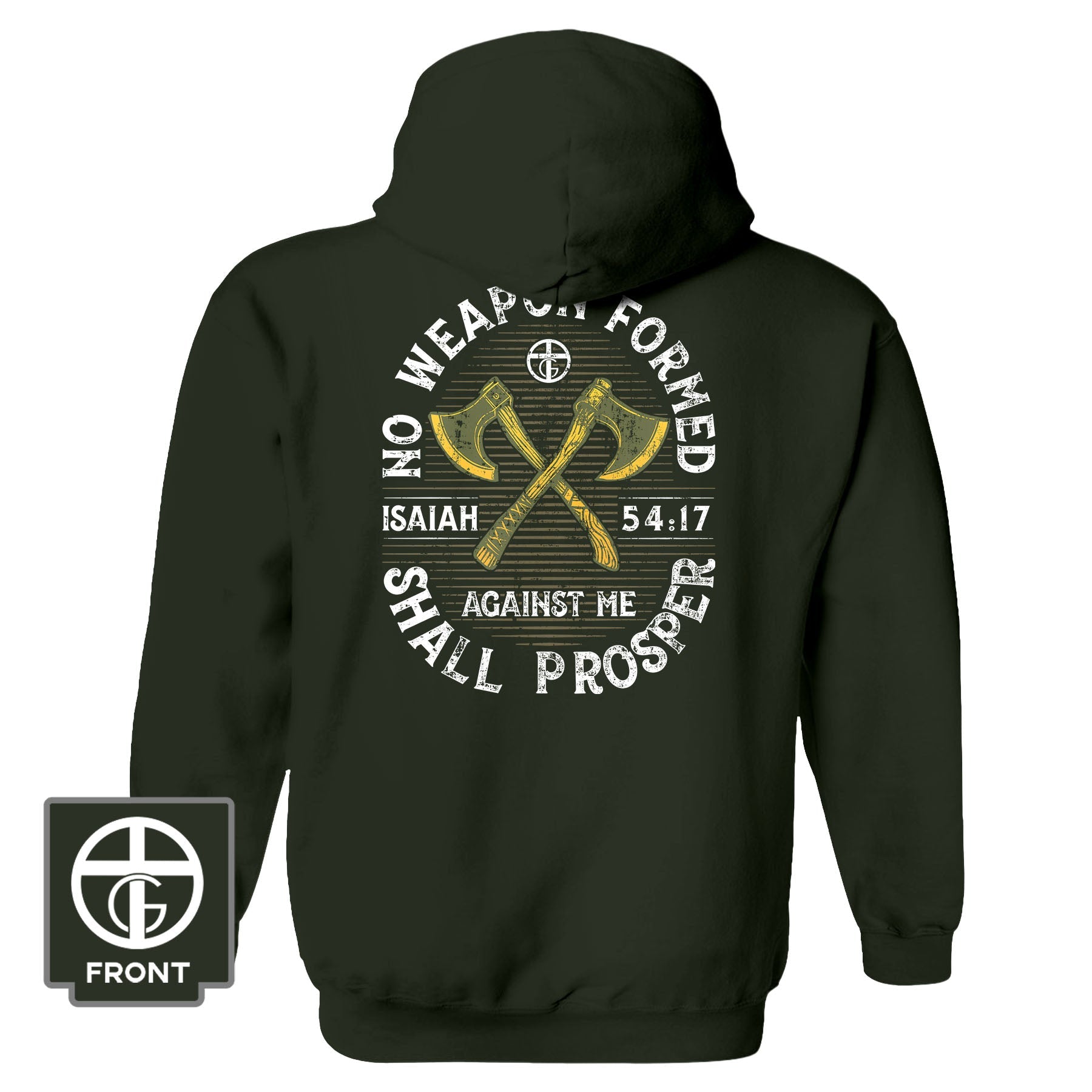 No Weapon Formed Shall Prosper - Isaiah 54:17 Fall Collection Hoodie - Our True God