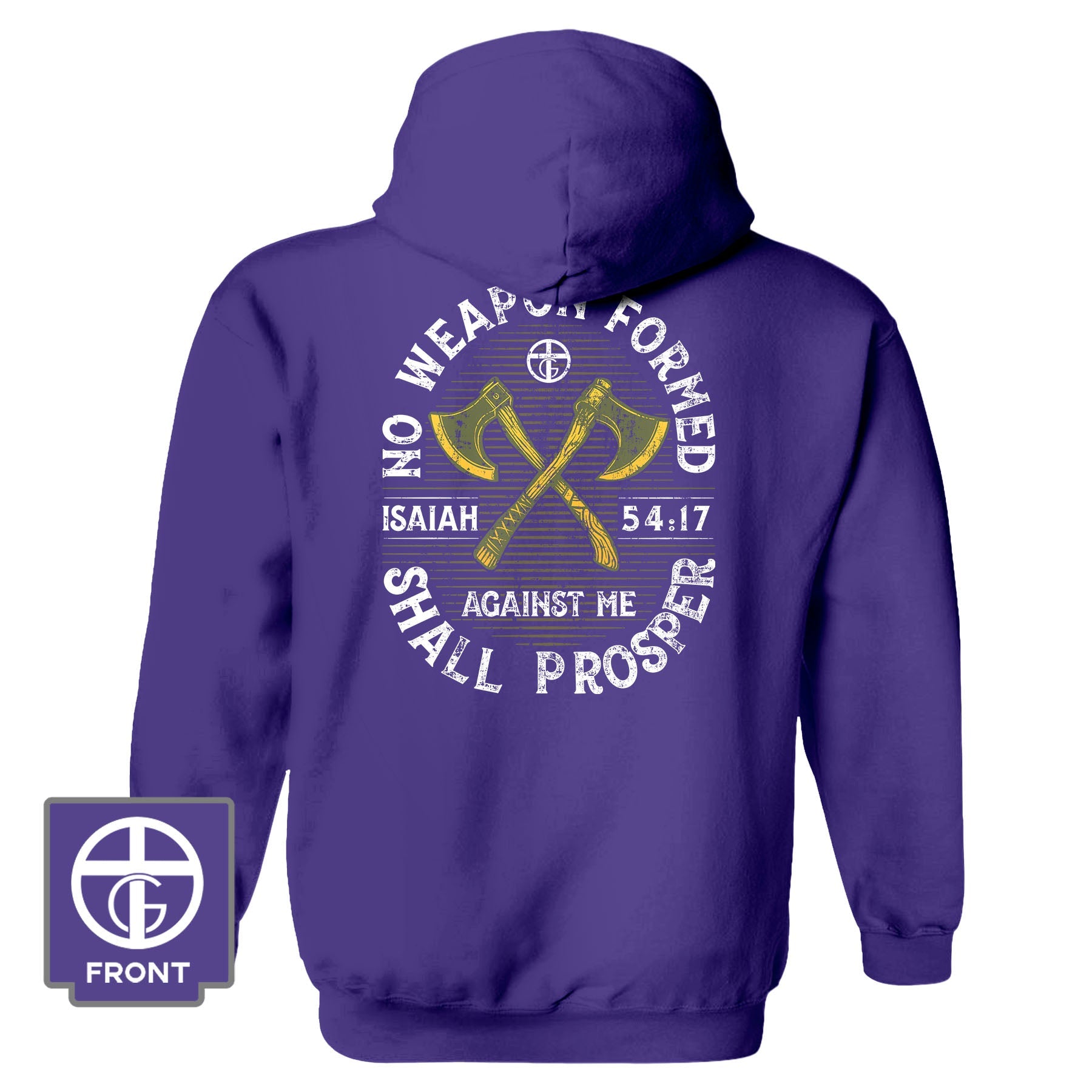 No Weapon Formed Shall Prosper - Isaiah 54:17 Fall Collection Hoodie - Our True God
