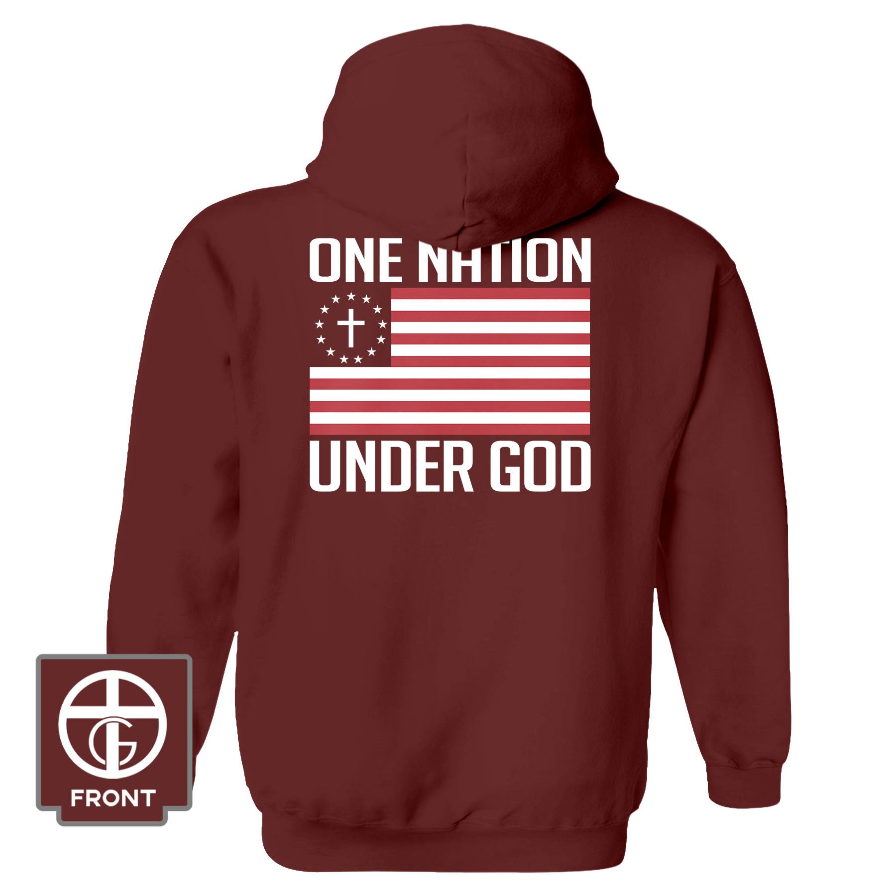 One Nation Under God Fall Collection Hoodie - Our True God