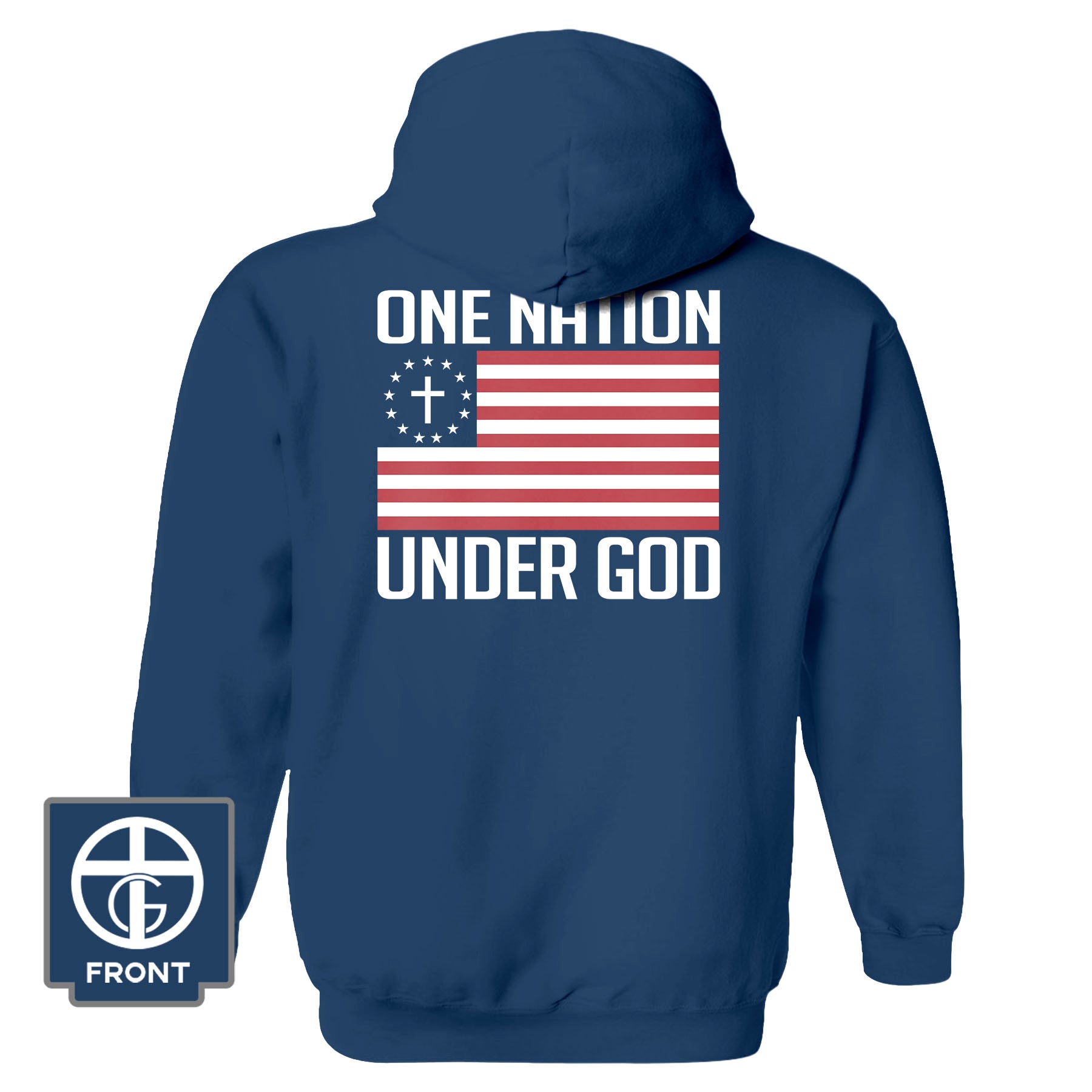 One Nation Under God Fall Collection Hoodie - Our True God
