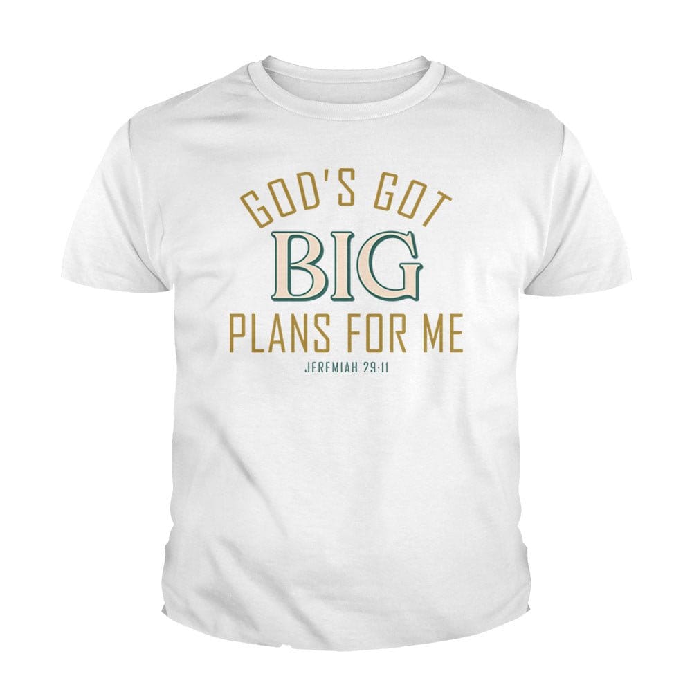 Our True God Apparel God's Got Big Plans For Me - Jeremiah 29:11 Kids Shirts