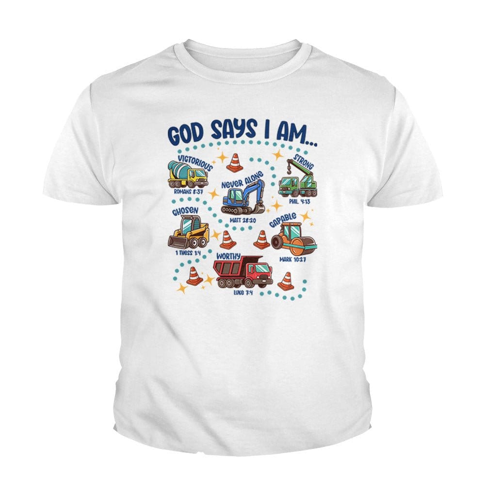Our True God Apparel God says I am.. Kids Shirts