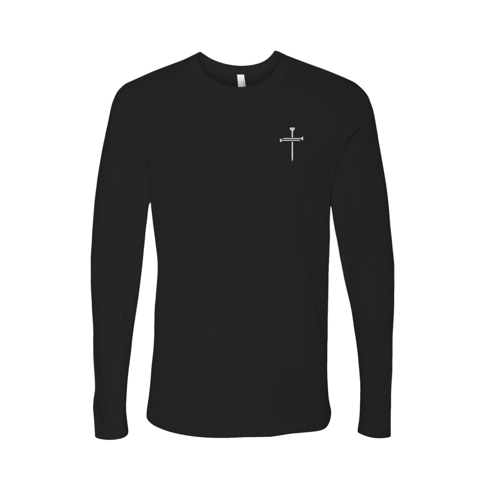 Our True God Apparel Long Sleeves / Black / S Nail Cross Left Chest Fall Edition