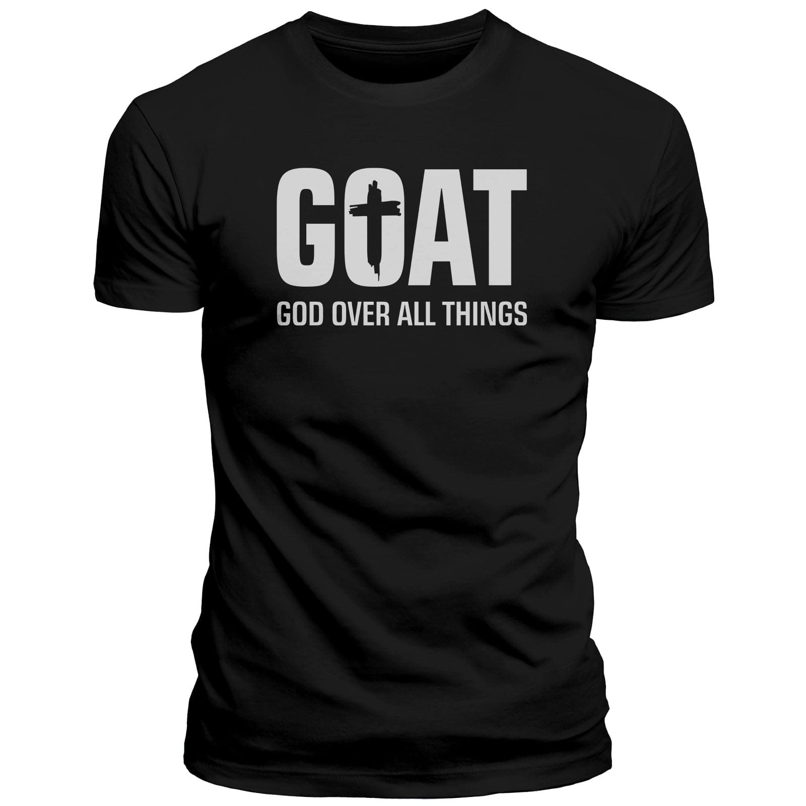 Our True God Apparel T-Shirt / Black / S GOAT - God Over All Things T-Shirt